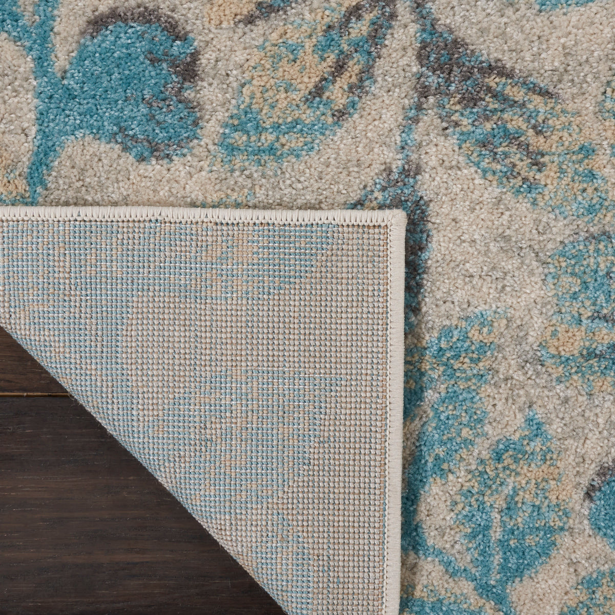 Tranquil TRA03 Ivory Turquoise Rug