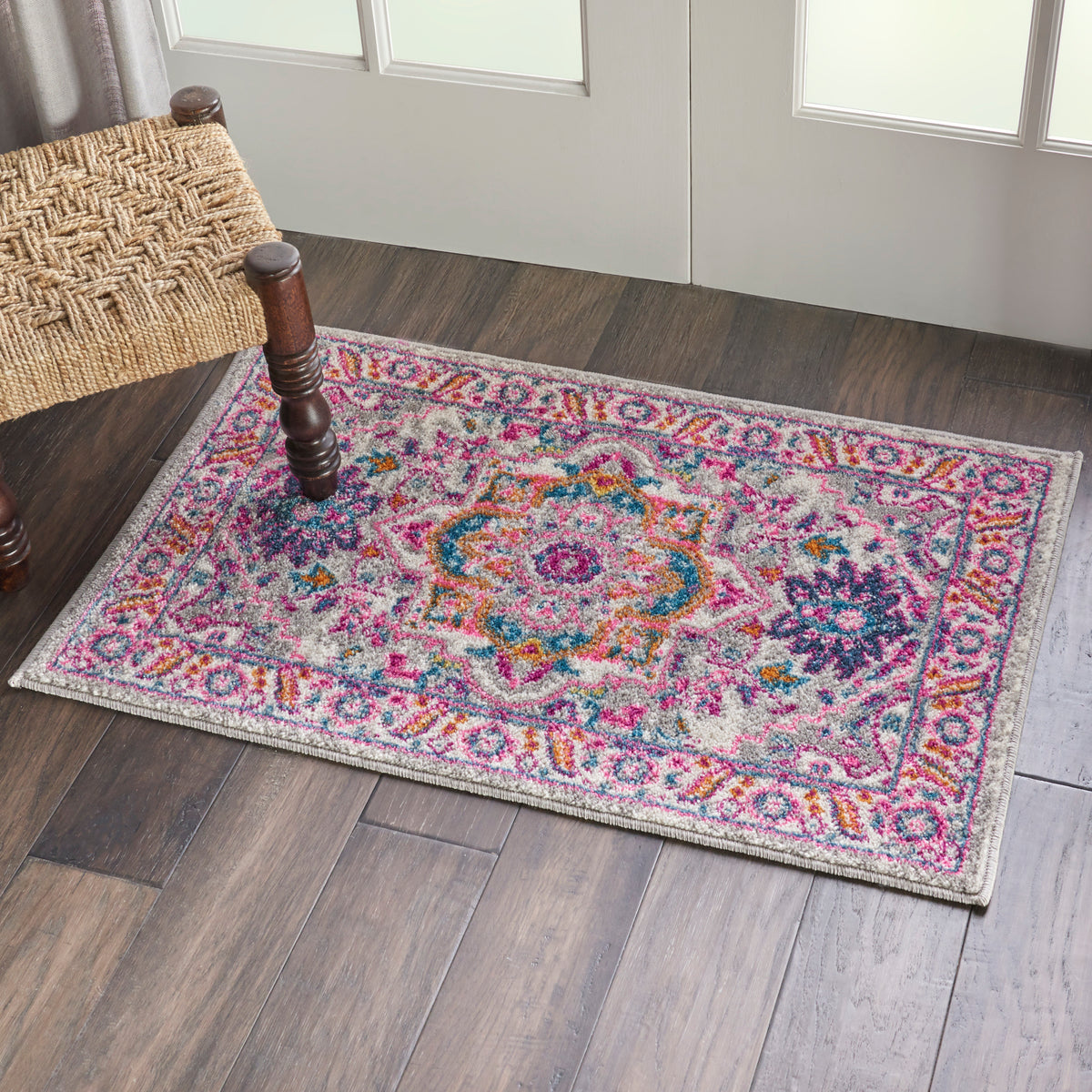 Passion PSN20 Light Grey Pink Rug