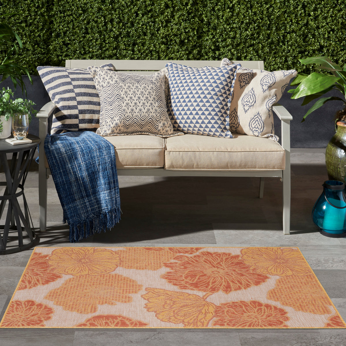 Garden Oasis GOA04 Coral Rug
