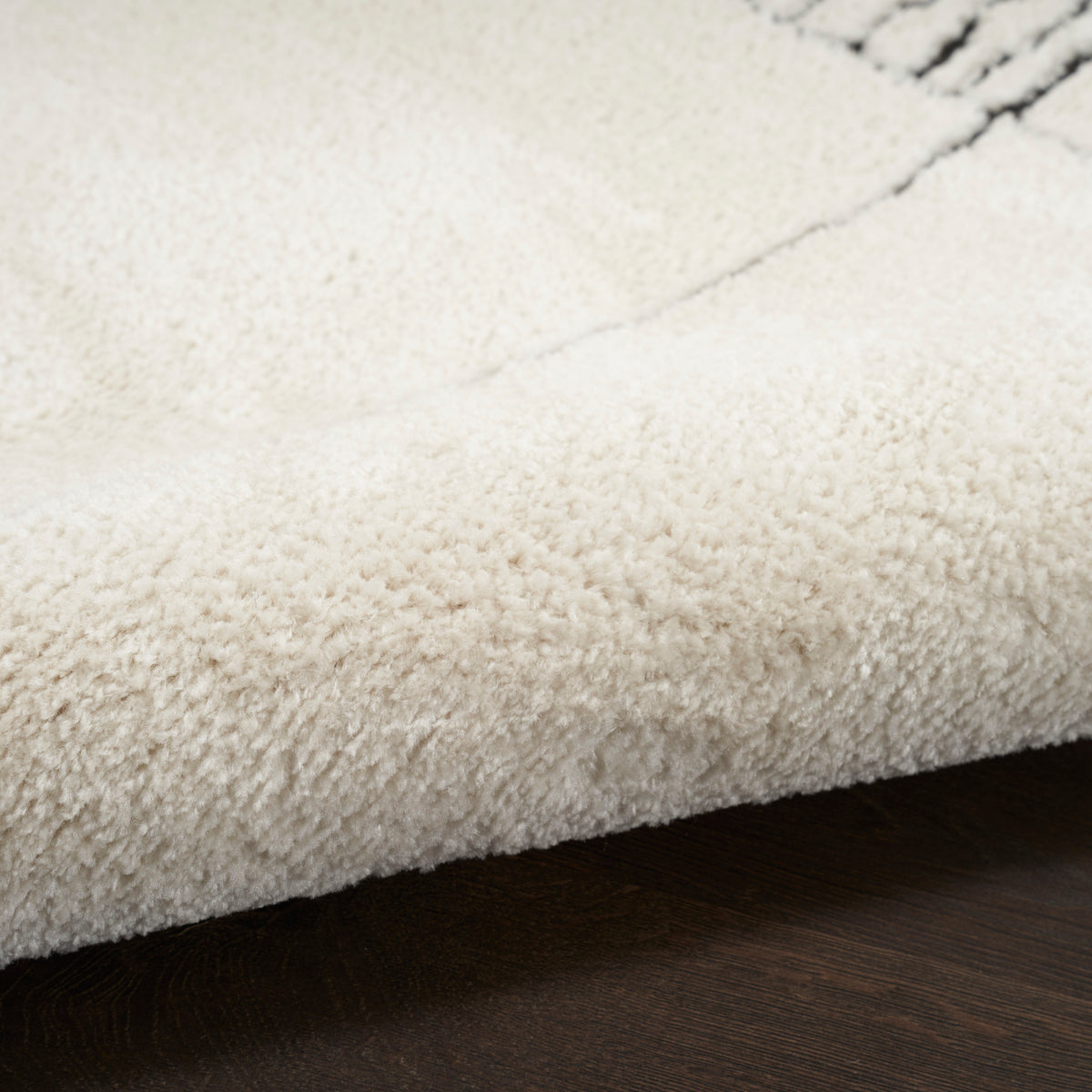 Modern Comfort MNC02 Ivory Black Rug