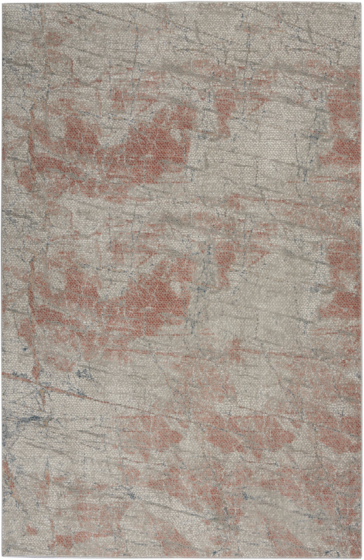 Rustic Textures RUS15 Light Grey Rust Rug