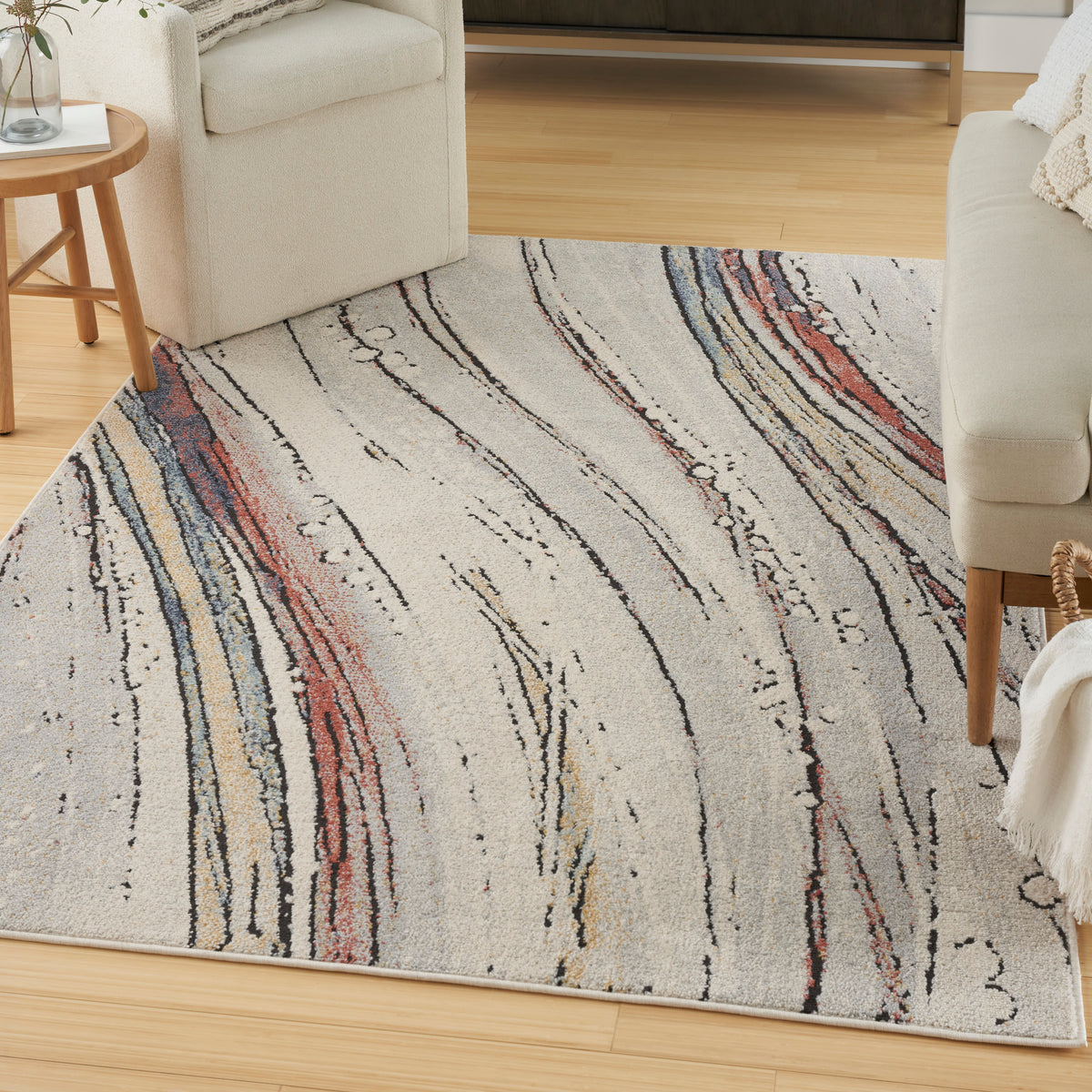 Motion MTT01 Ivory Multicolor Rug