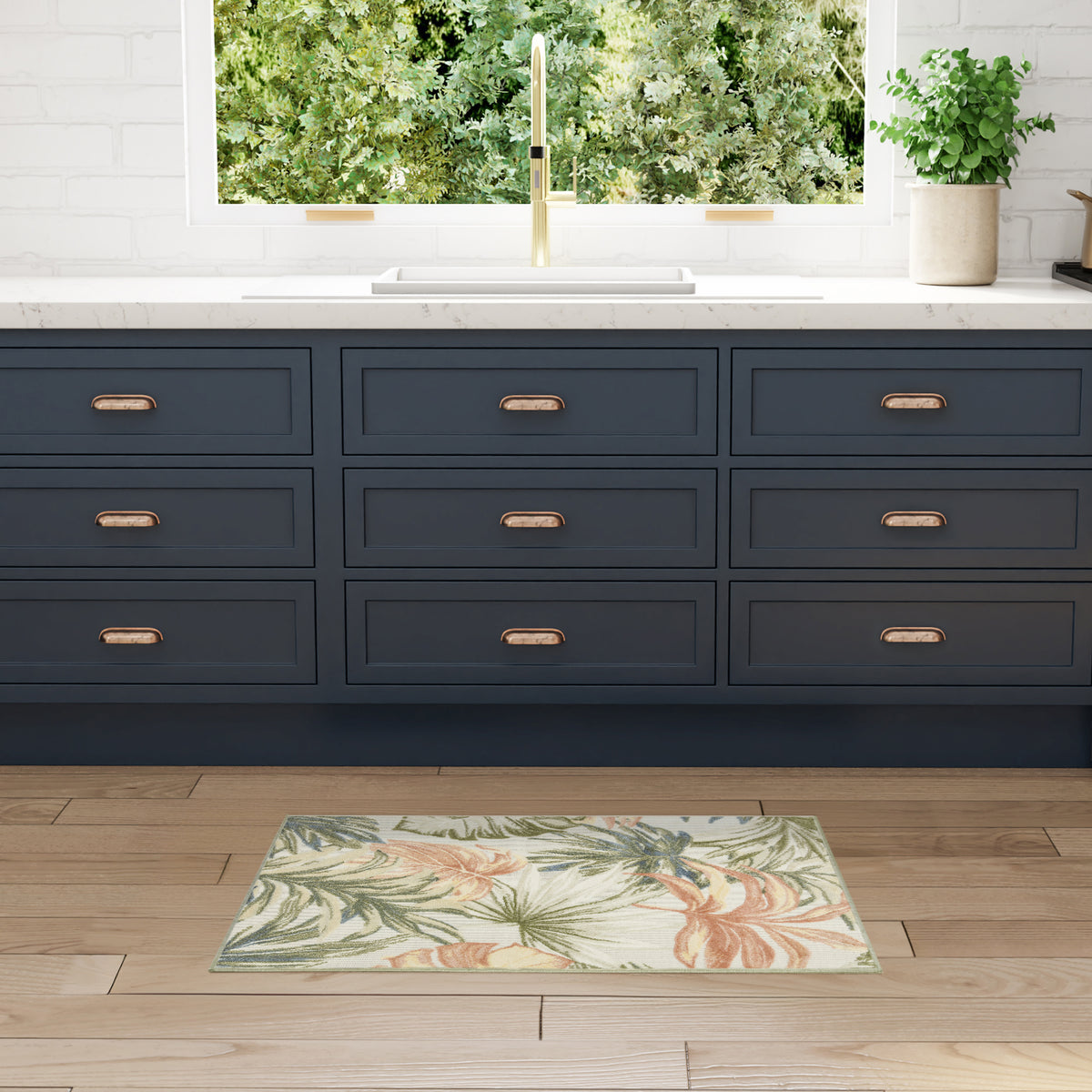 Aloha ALH43 Ivory Green Rug