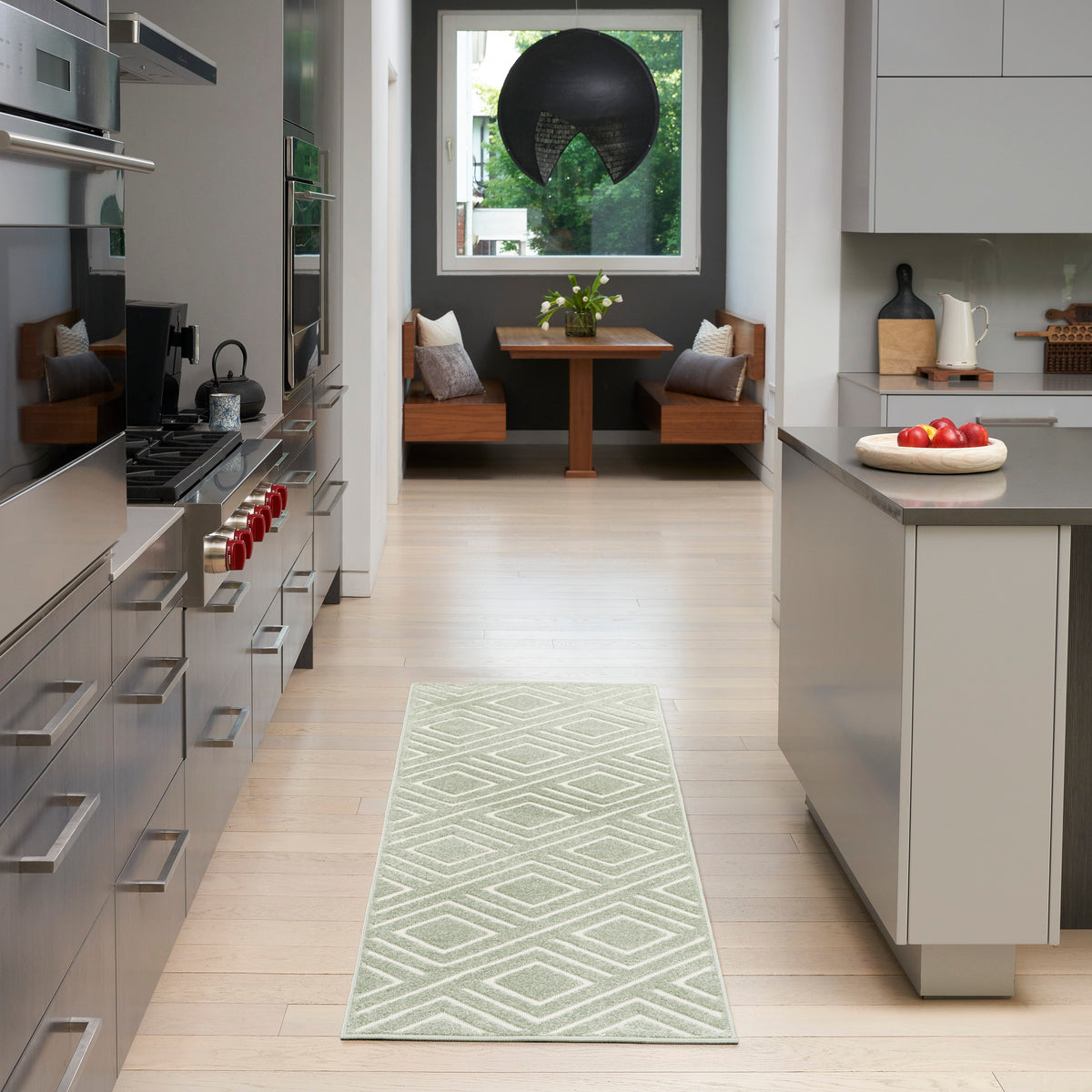 Care Free CAF03 Green Rug
