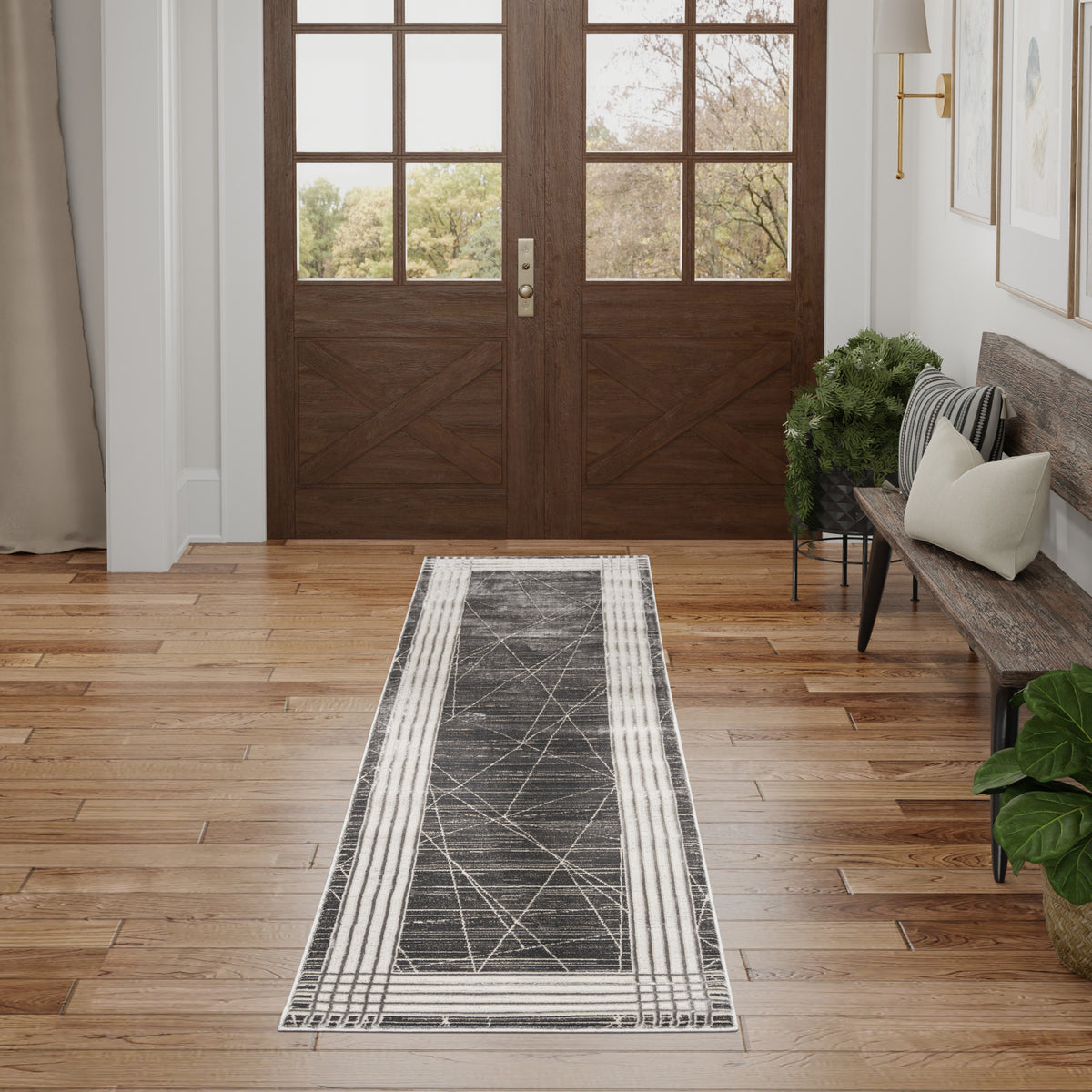 Desire DSR01 Charcoal Silver Rug
