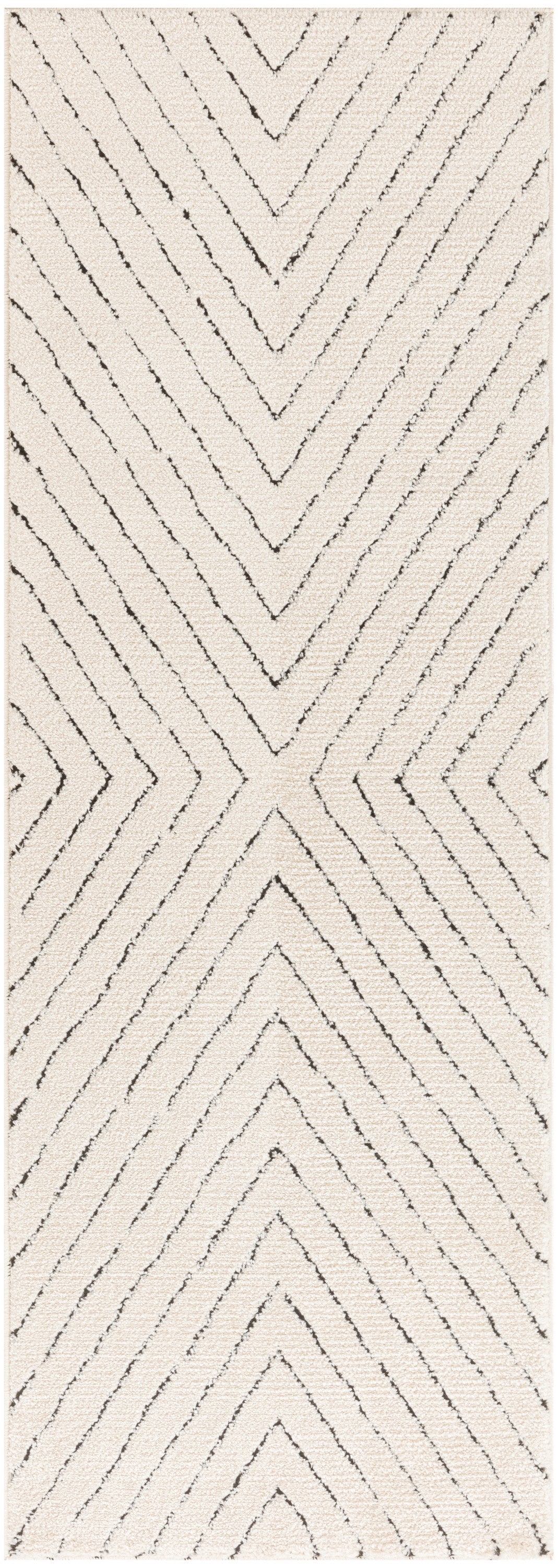 Modern Comfort MNC01 Ivory Black Rug