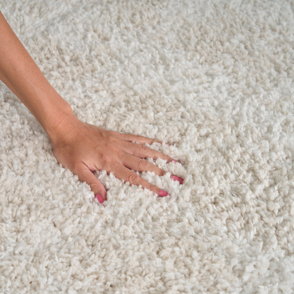 Modern Shag MMD04 Ivory Beige Rug