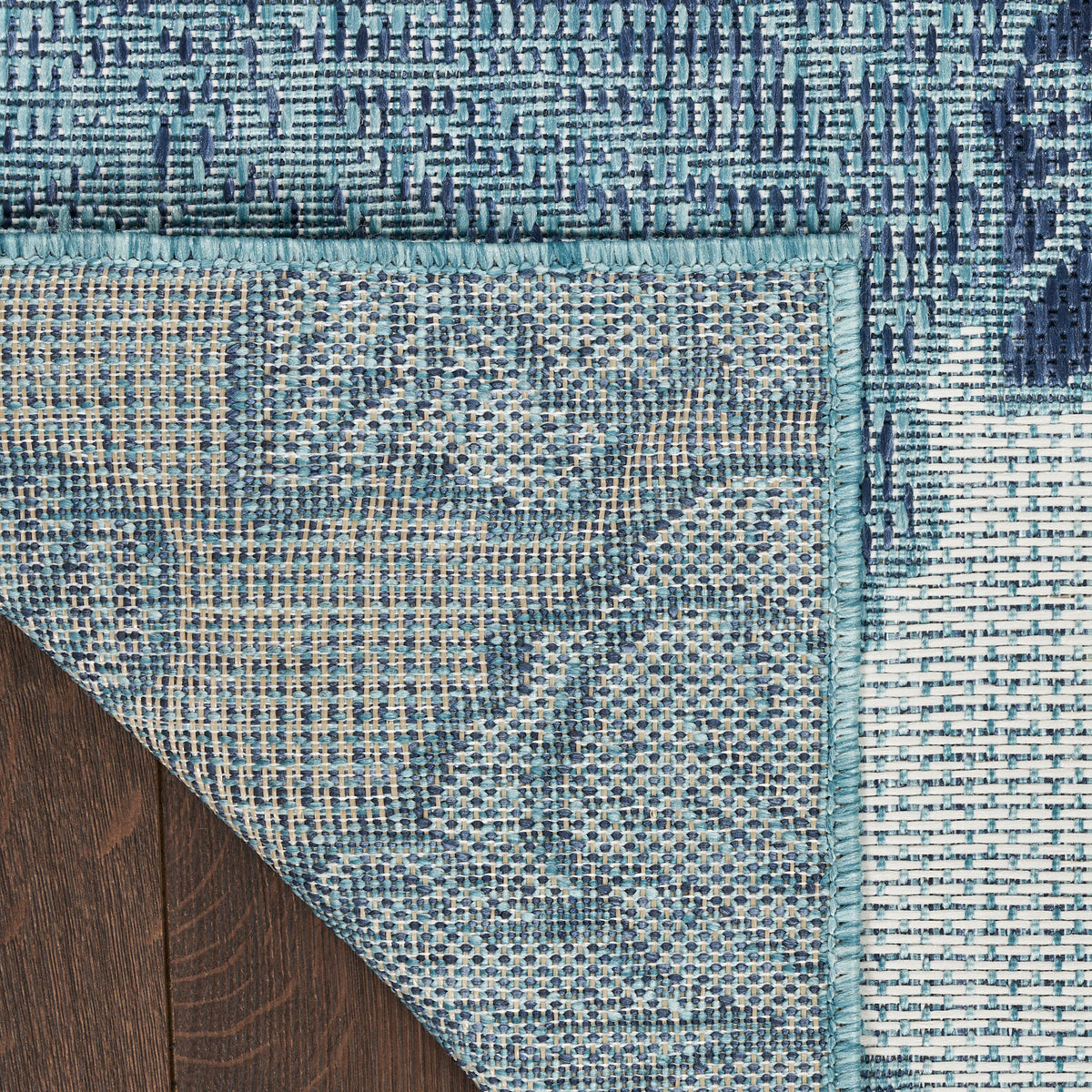 Garden Oasis GOA04 Blue Rug