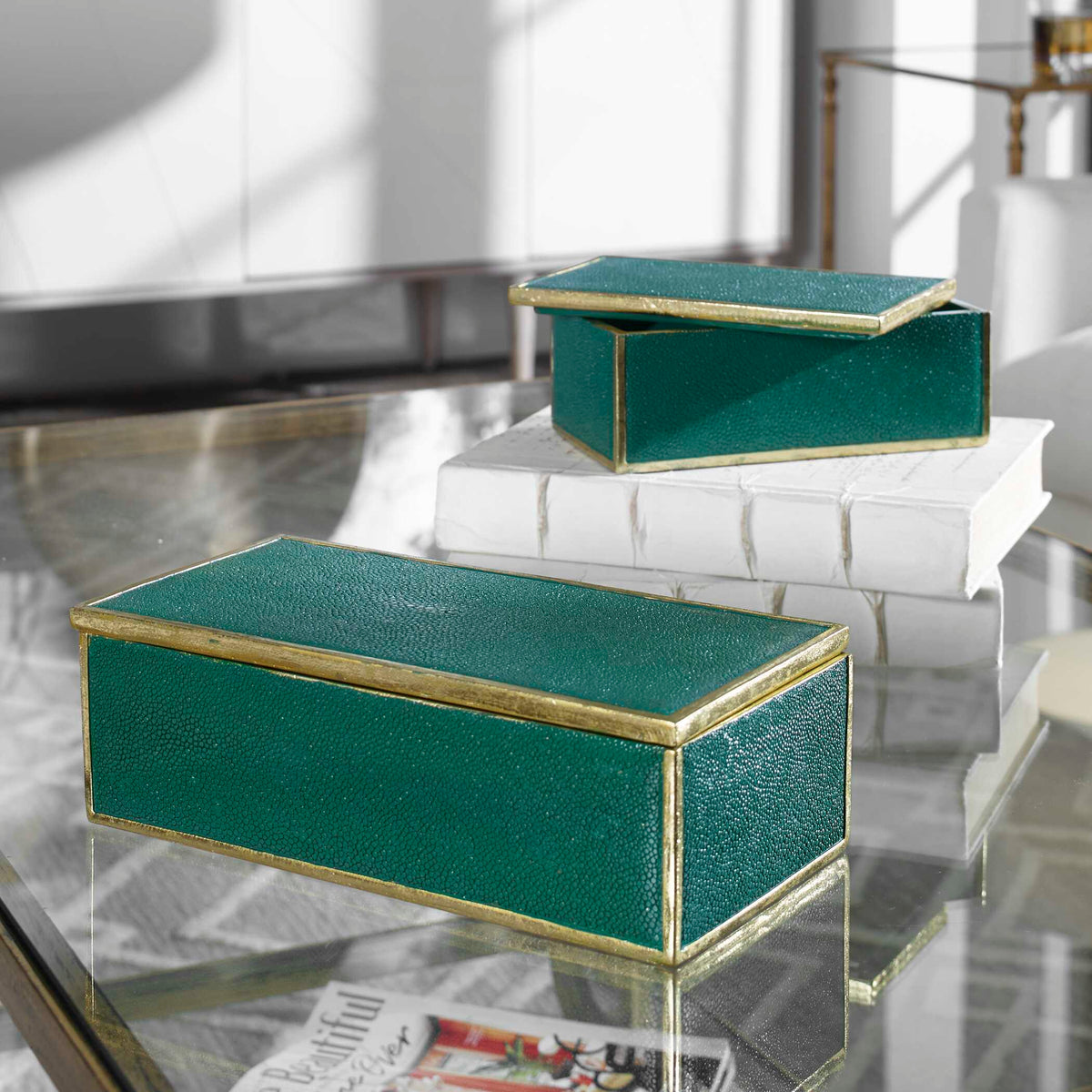 Karis Emerald Green Boxes Set/2