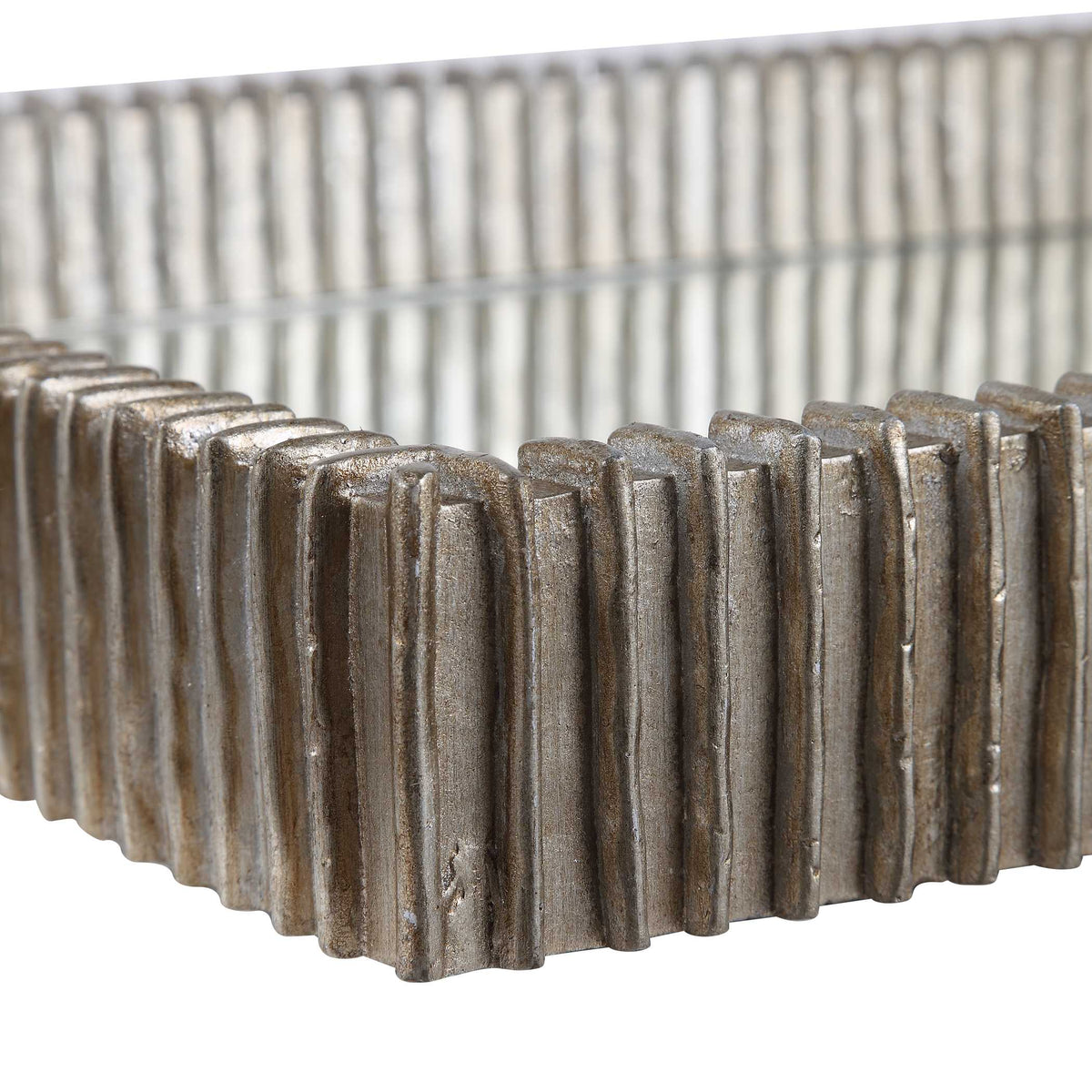 Talmage Silver Mirrored Tray