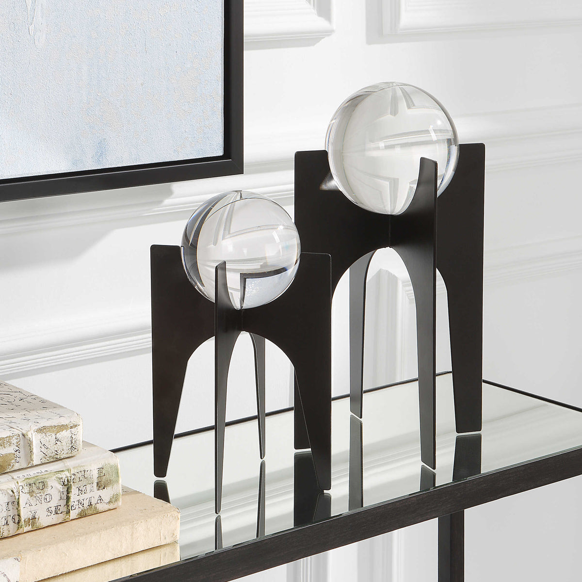 Ellianna Crystal Spheres On Black Base Set/2