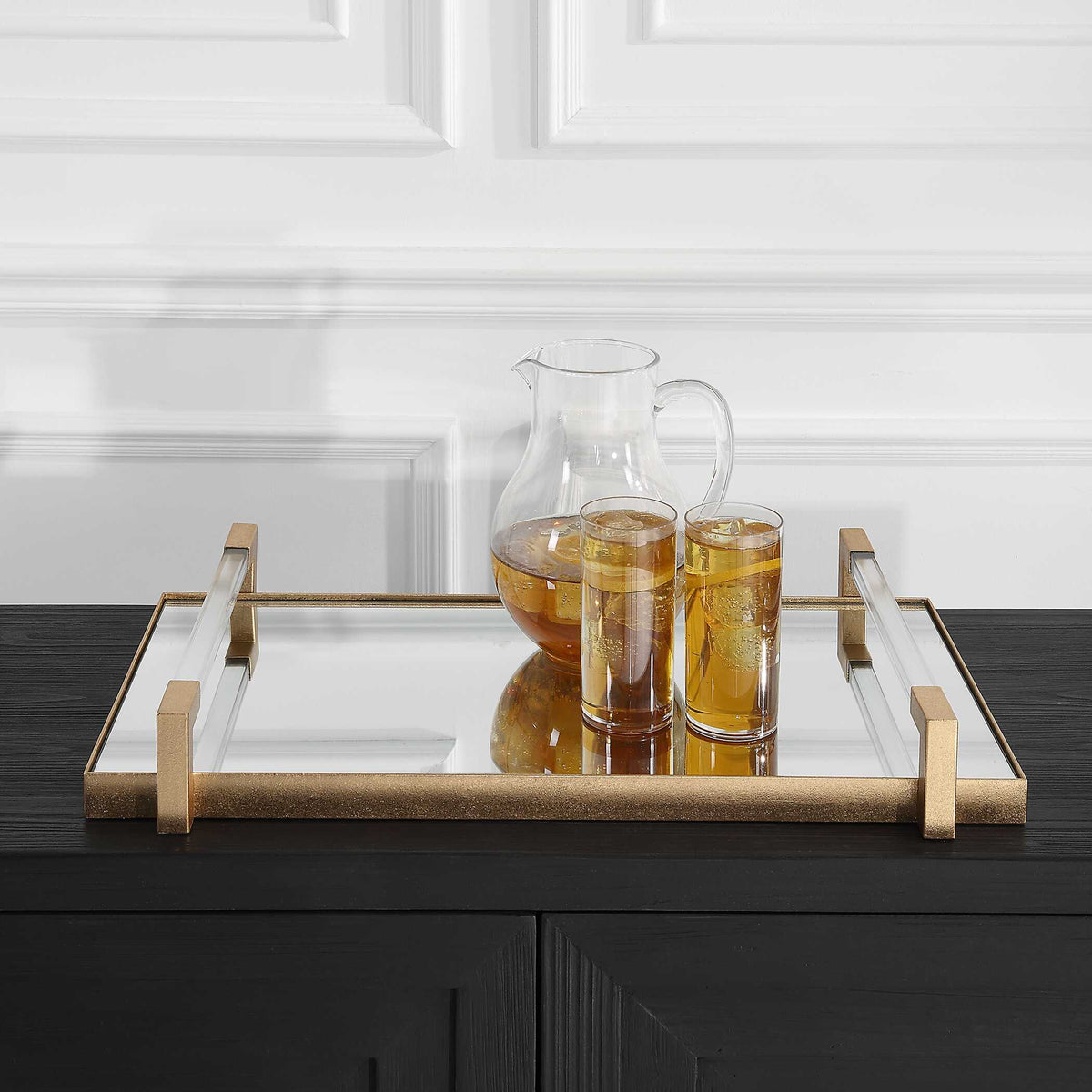 Deki Gold Mirrored Tray