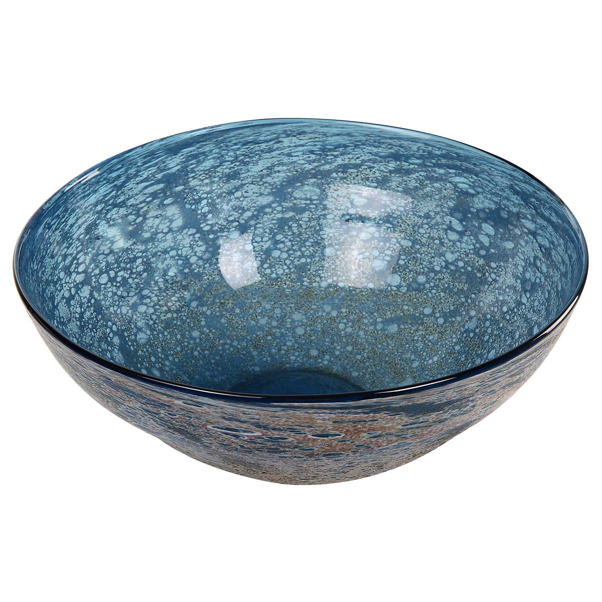 Genovesa Aqua Glass Bowl