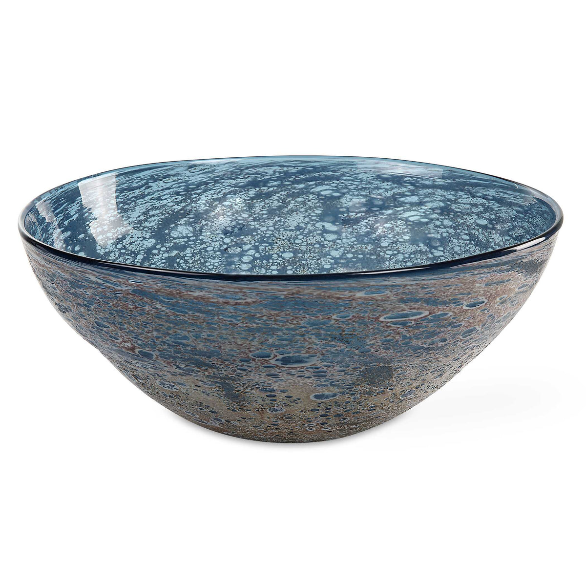 Genovesa Aqua Glass Bowl