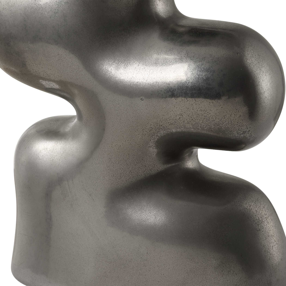 Free Flowing Nickel Vases Set/2