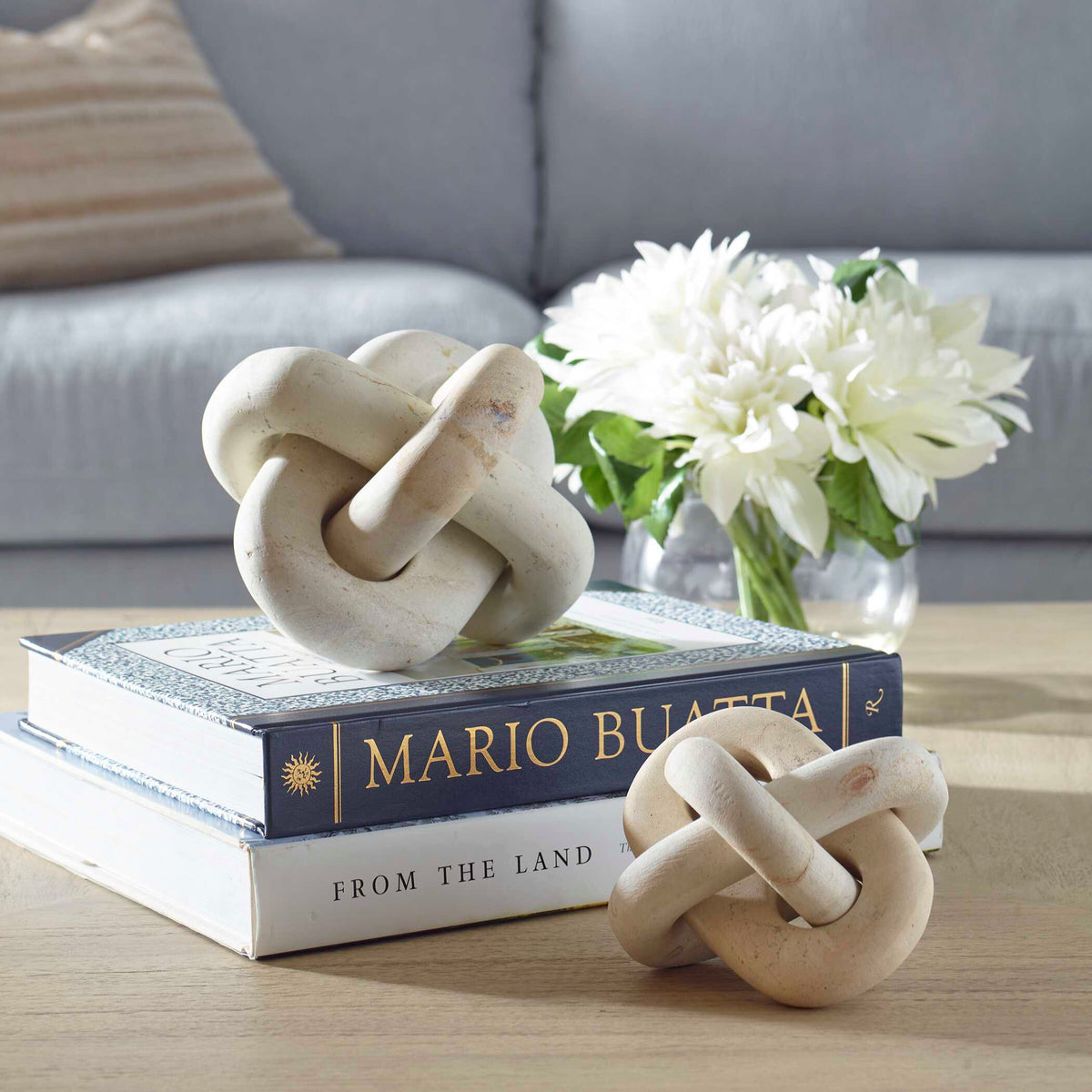 Limestone Link Sculptures Set/2