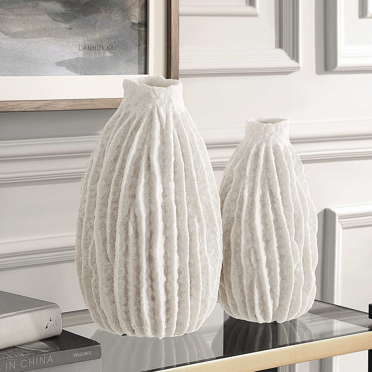 Ivory Ridge Vases Set/2