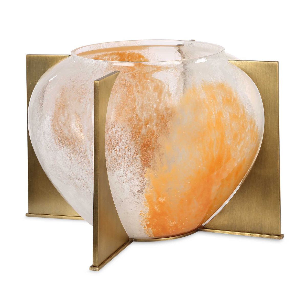 Amber Swirl Vase