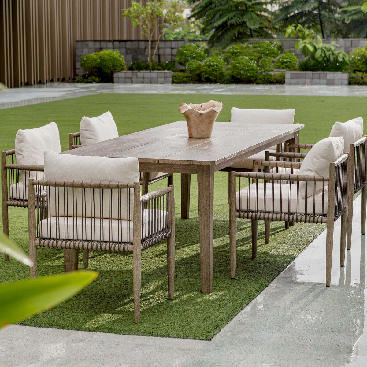 Teak Flow Outdoor Bowl