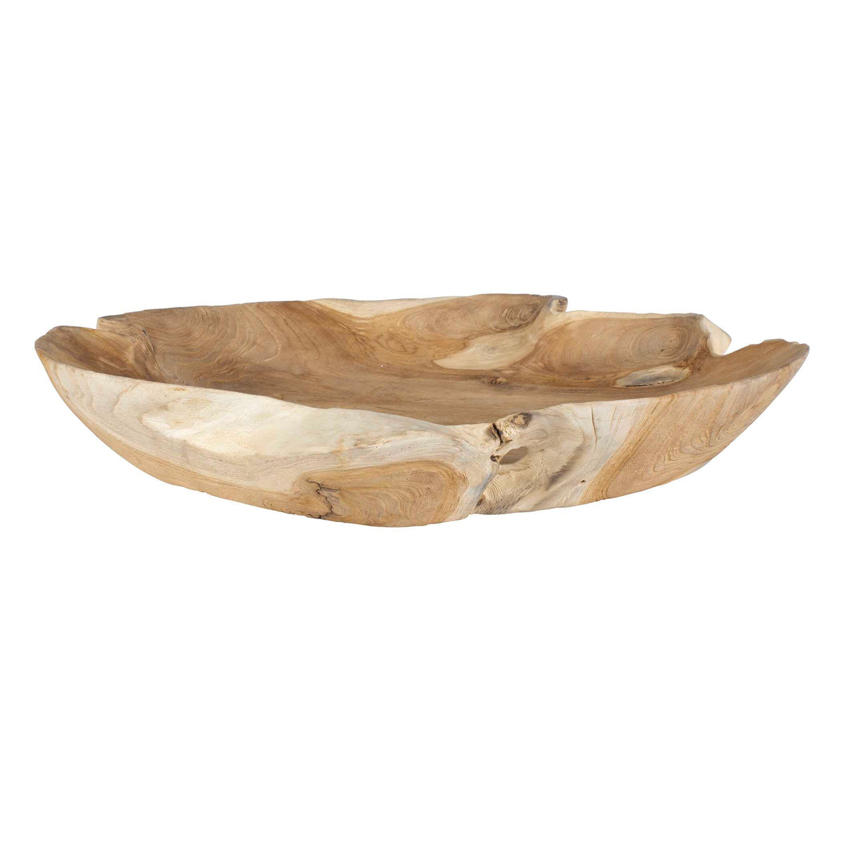 Organic Embrace Outdoor Teak Bowl