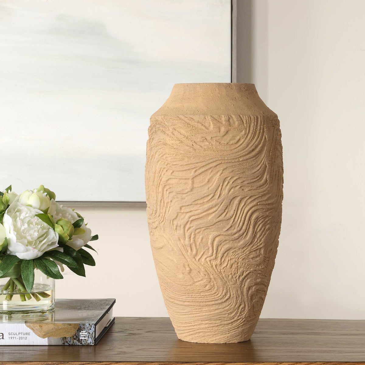 Sandstone Flow Terracotta Vase