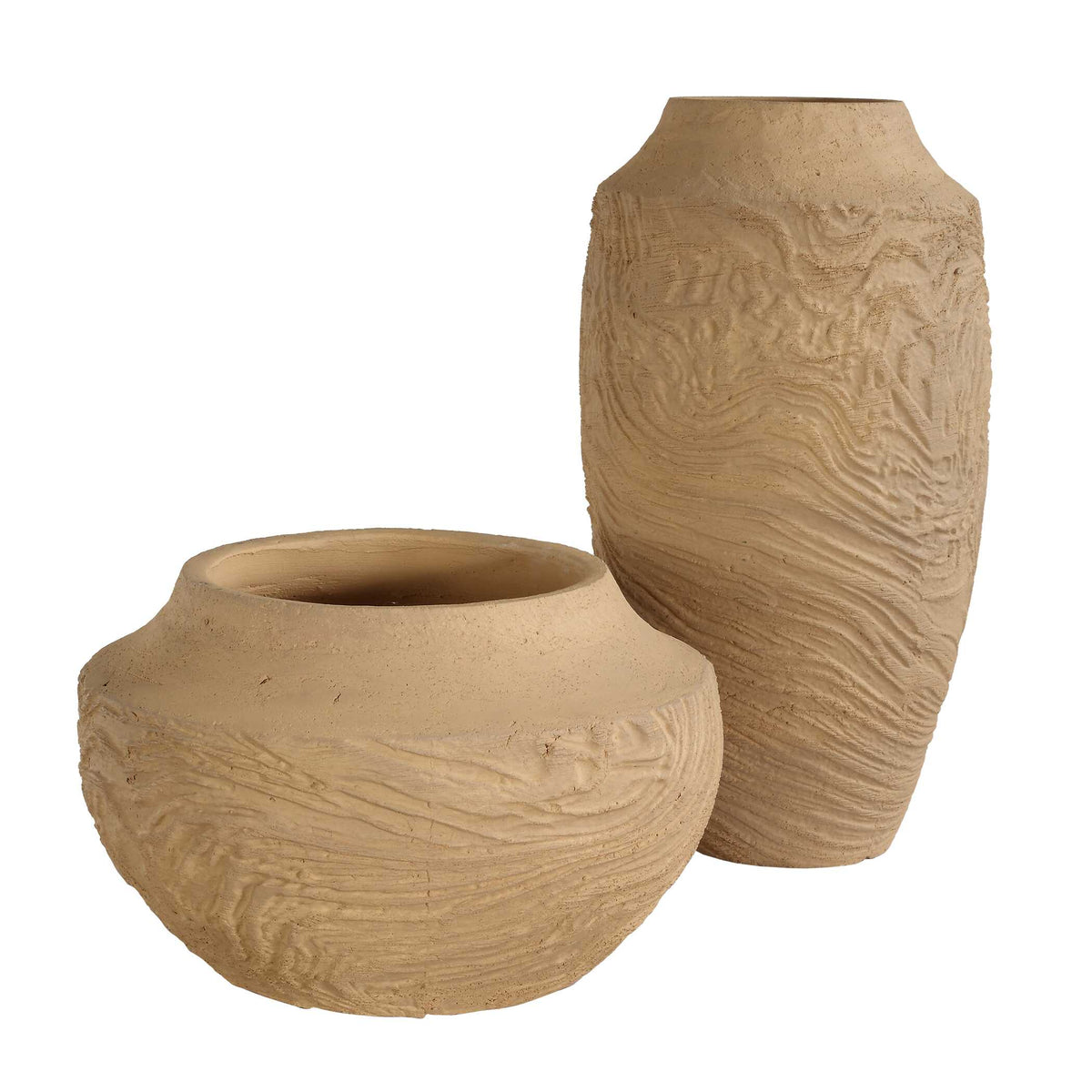 Sandstone Flow Terracotta Vase