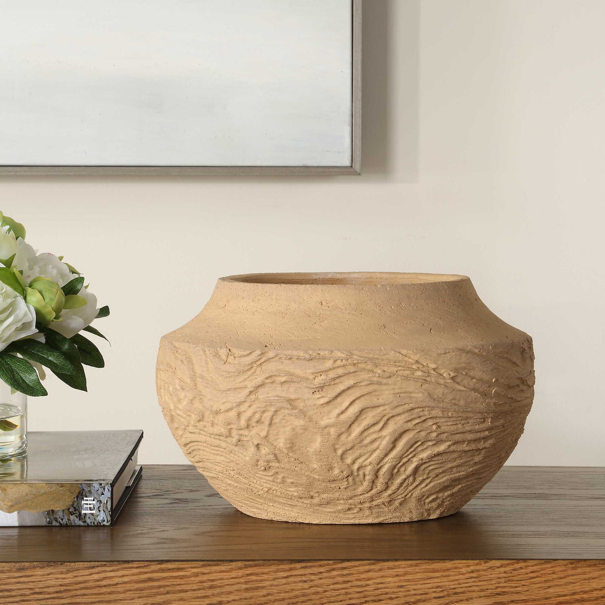 Sandstone Flow Terracotta Vase