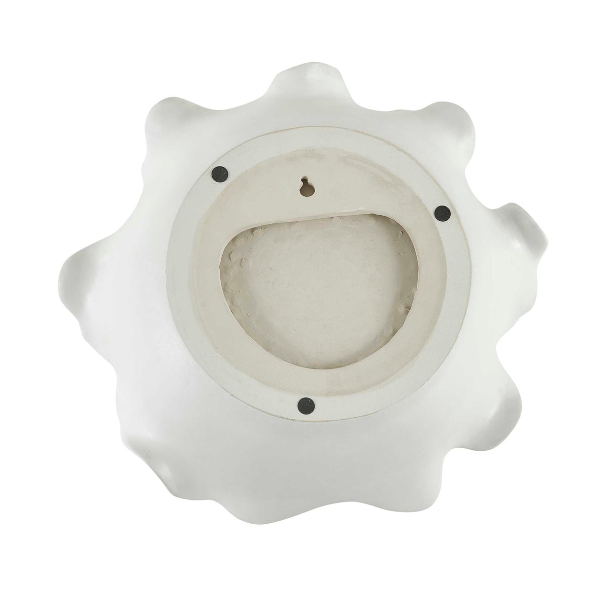 Wave Crest White Outdoor Bowl