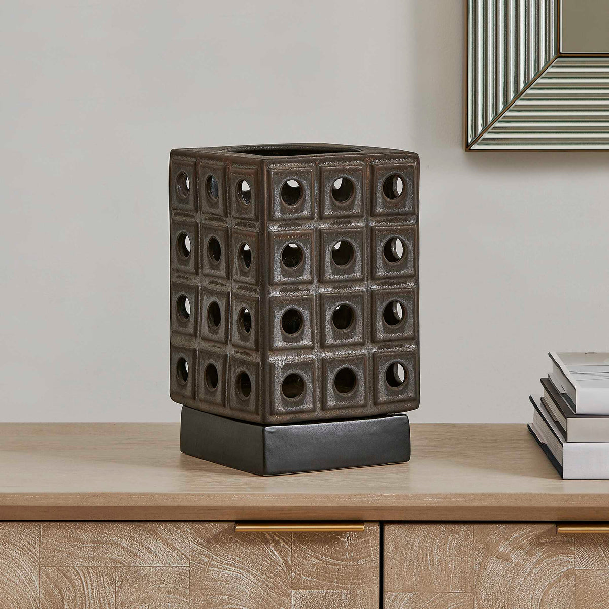 Lattice Indoor-Outdoor Lantern Candleholder