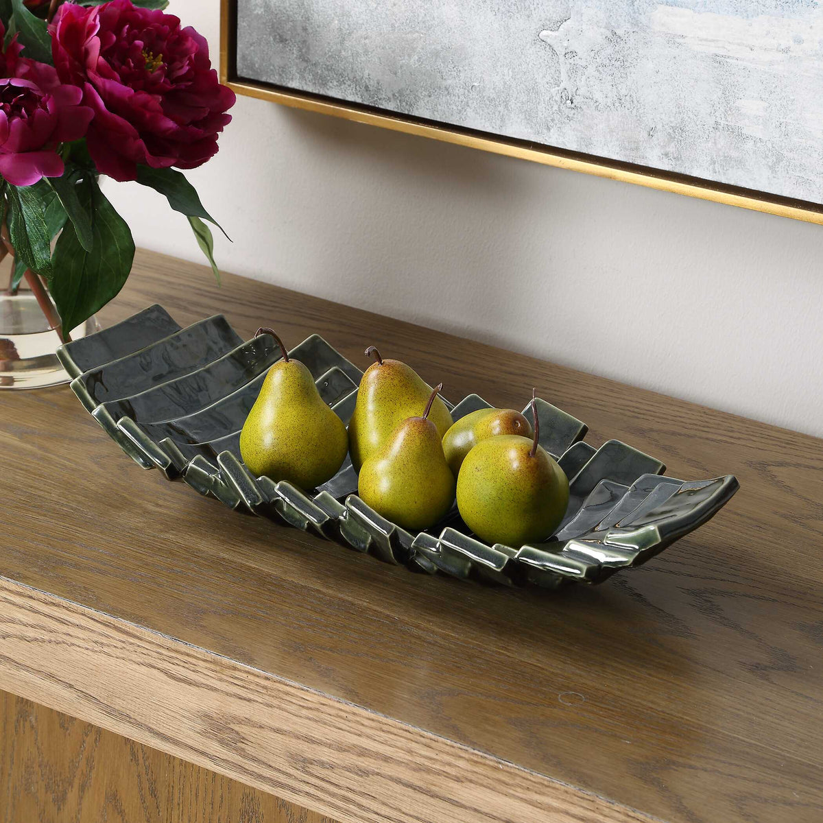 Harbor Ridge Olive Green Bowl