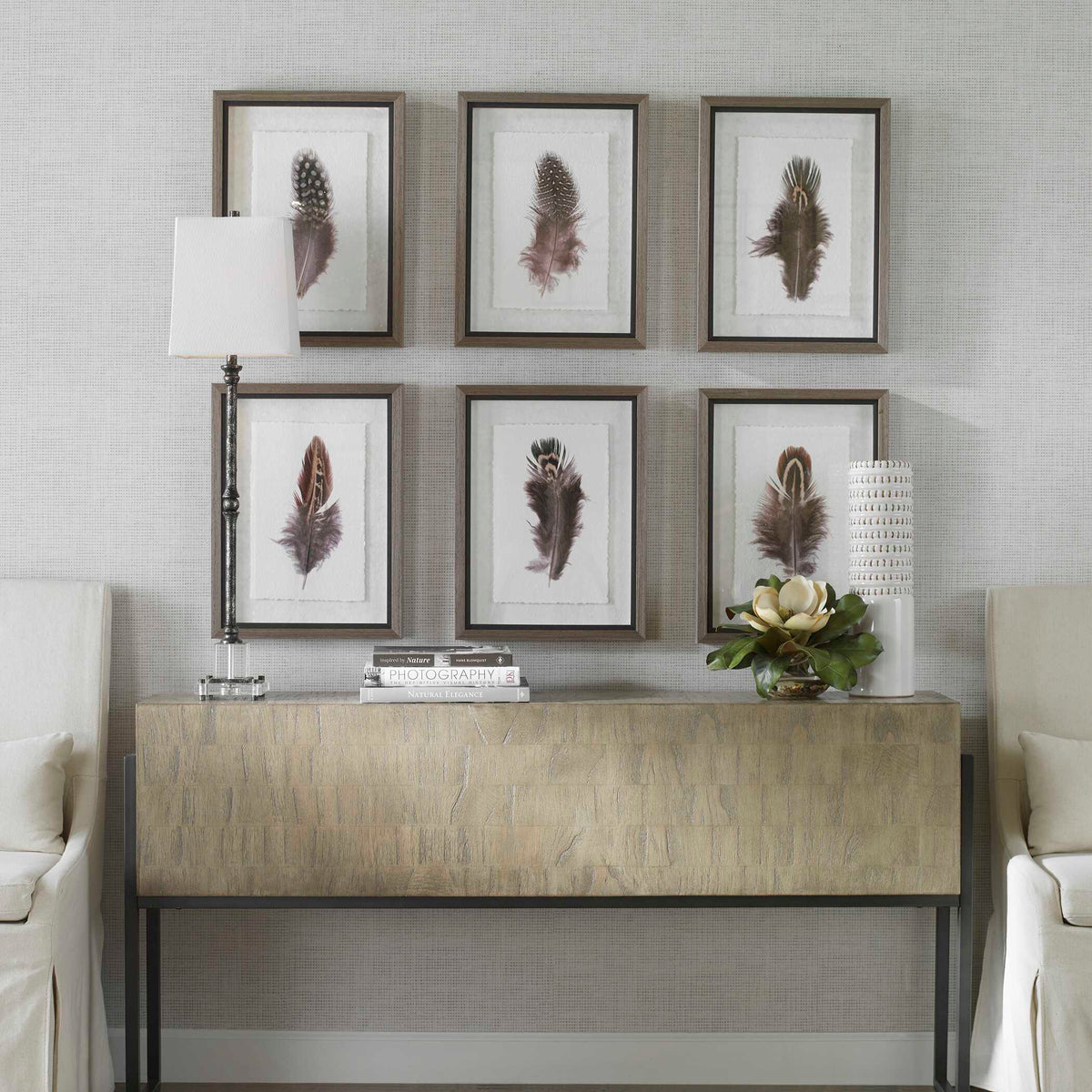 Birds Of A Feather Framed Prints Set/6