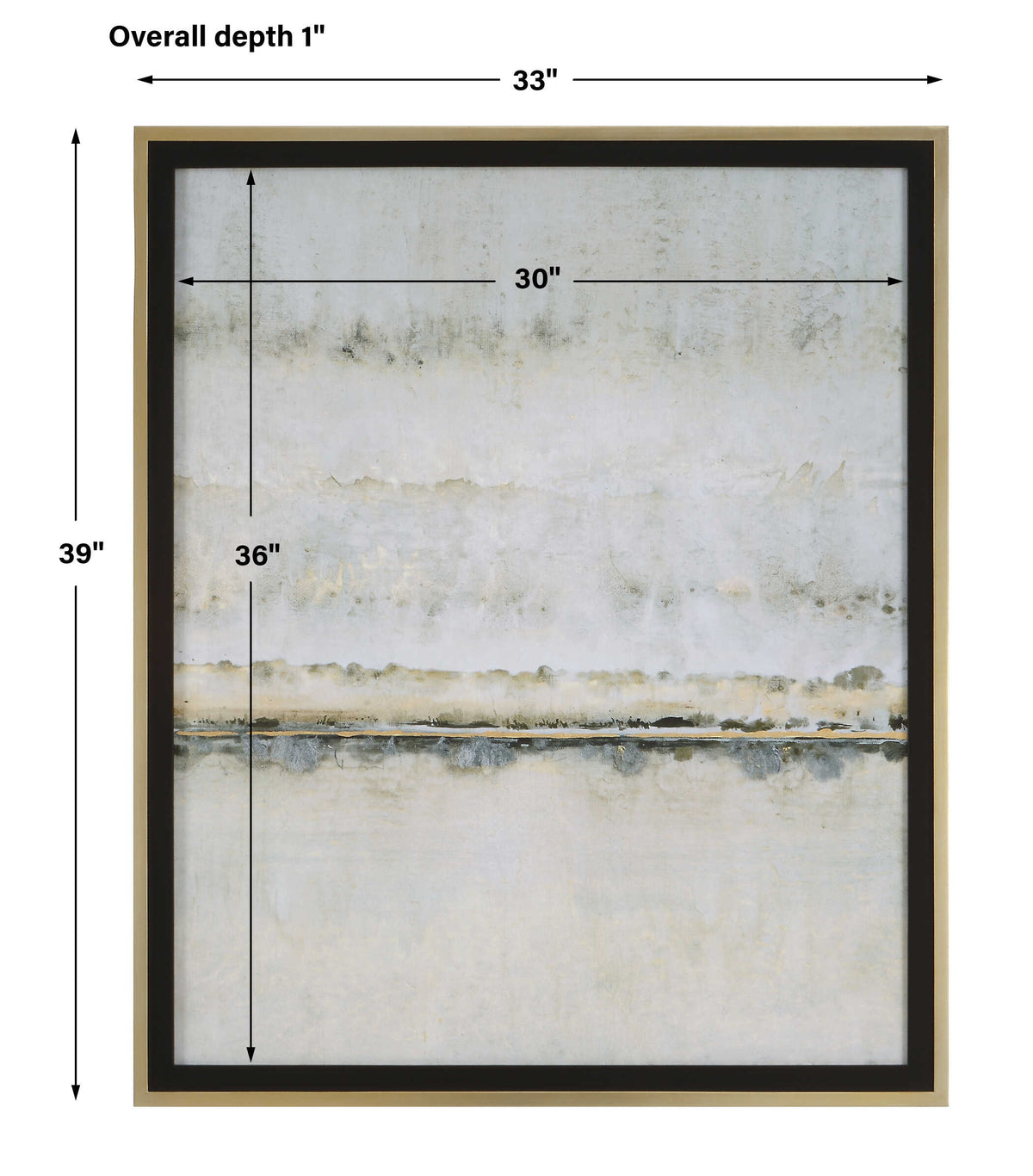 Gilded Horizon Framed Print