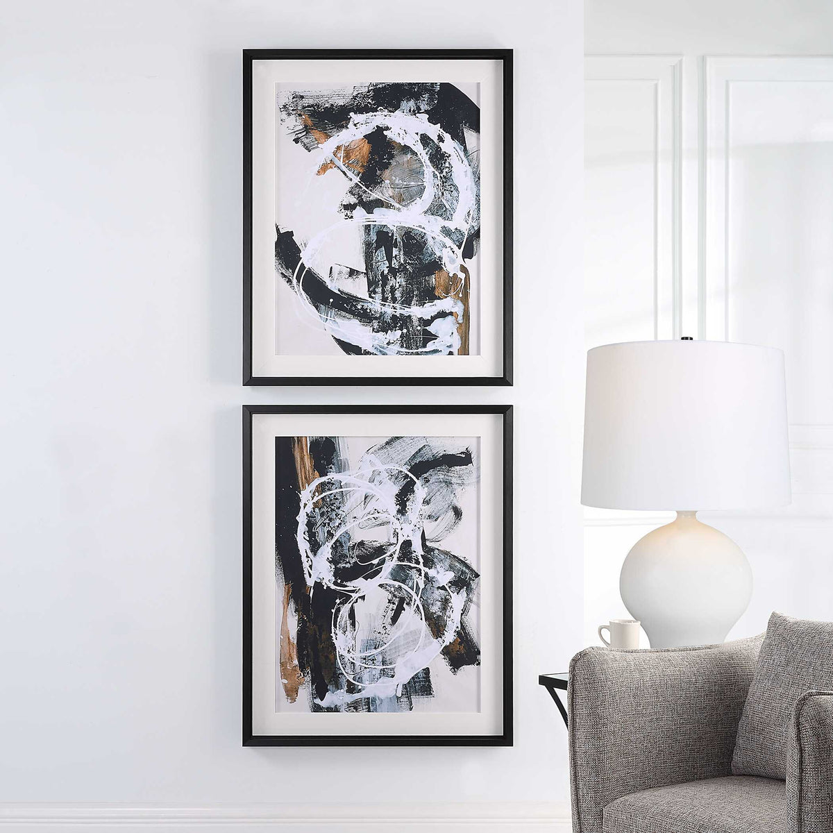 Winterland Abstract Prints Set/2