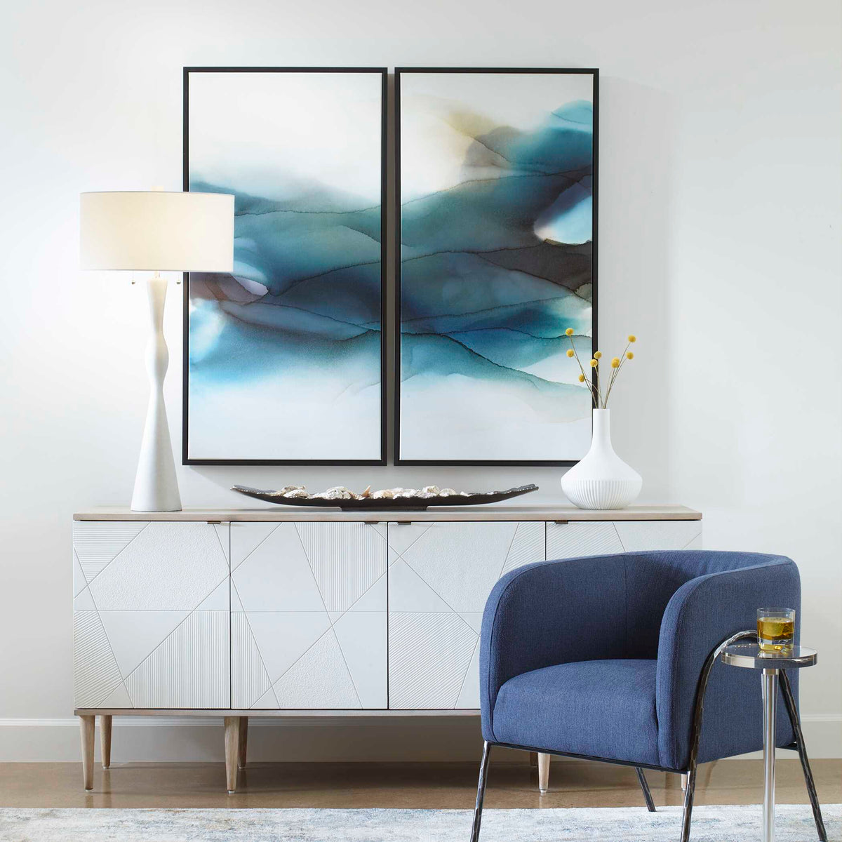 September Desert Modern Watercolor Art Set/2
