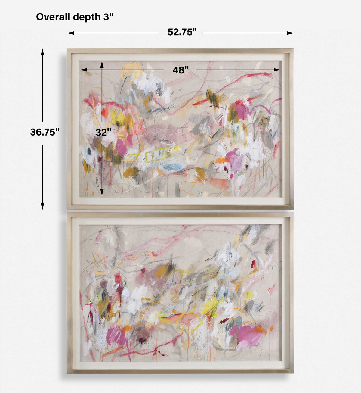 Metropolitan Rush Abstract Prints Set/2