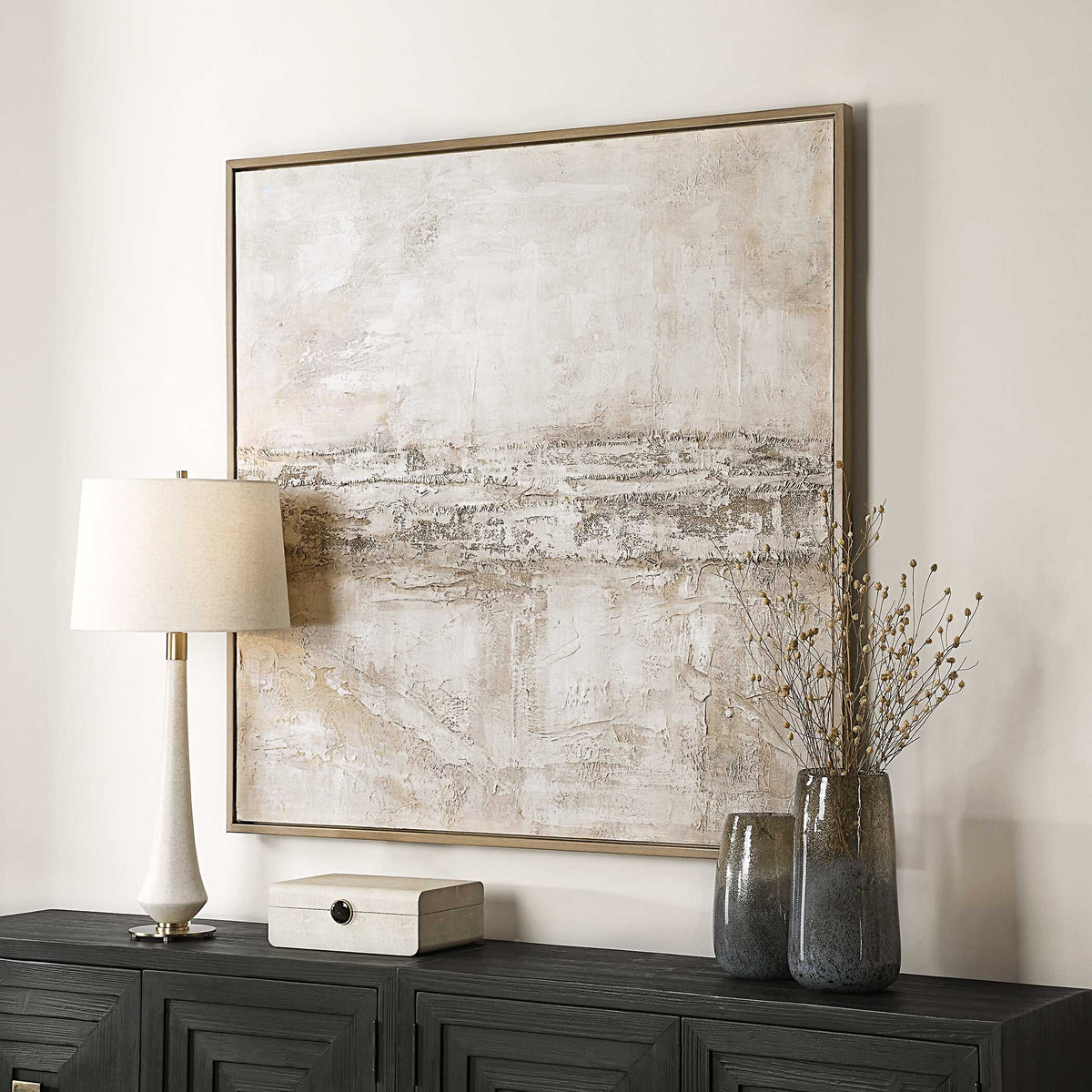 Desert Oasis Abstract Canvas Art