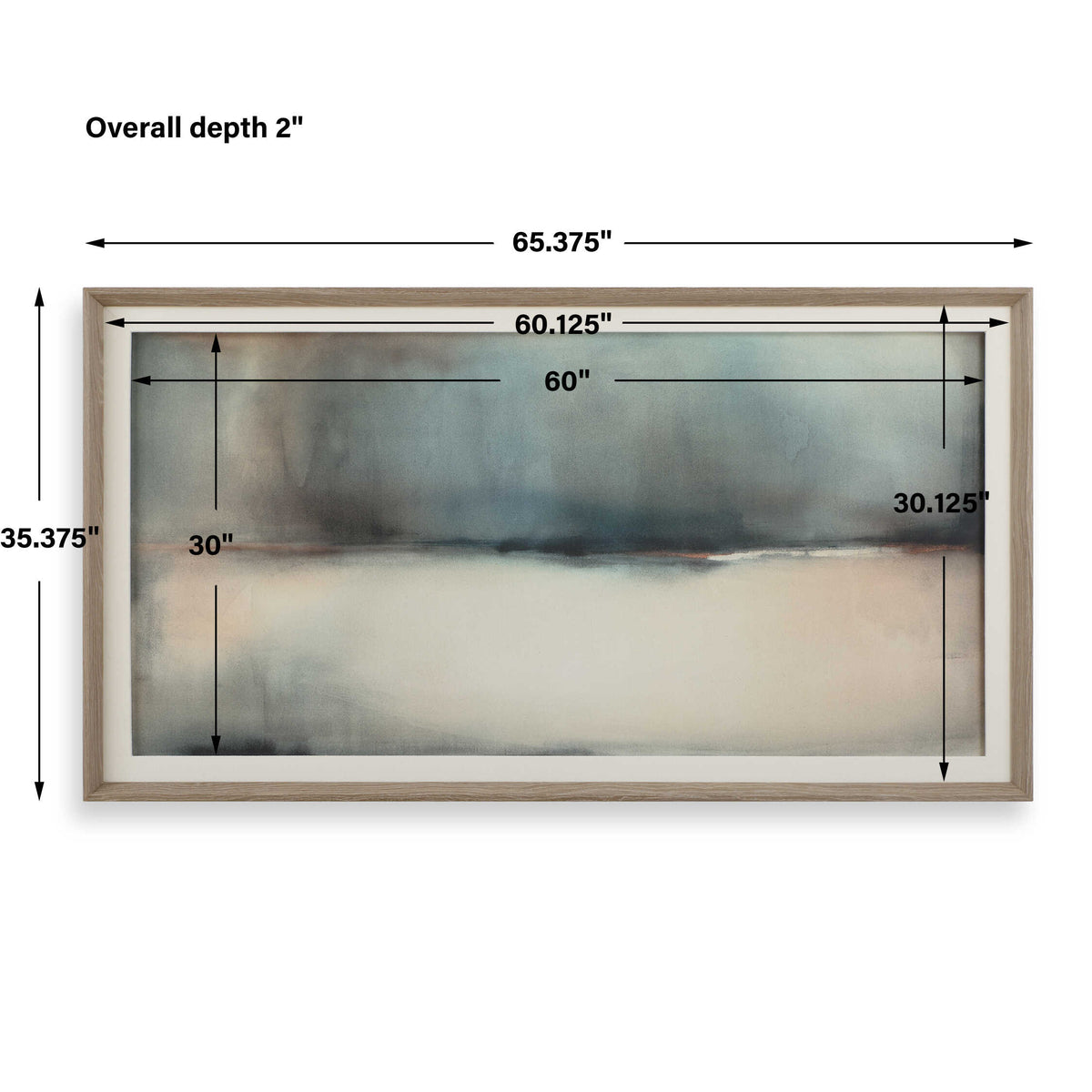 Deep Rains Framed Abstract Print