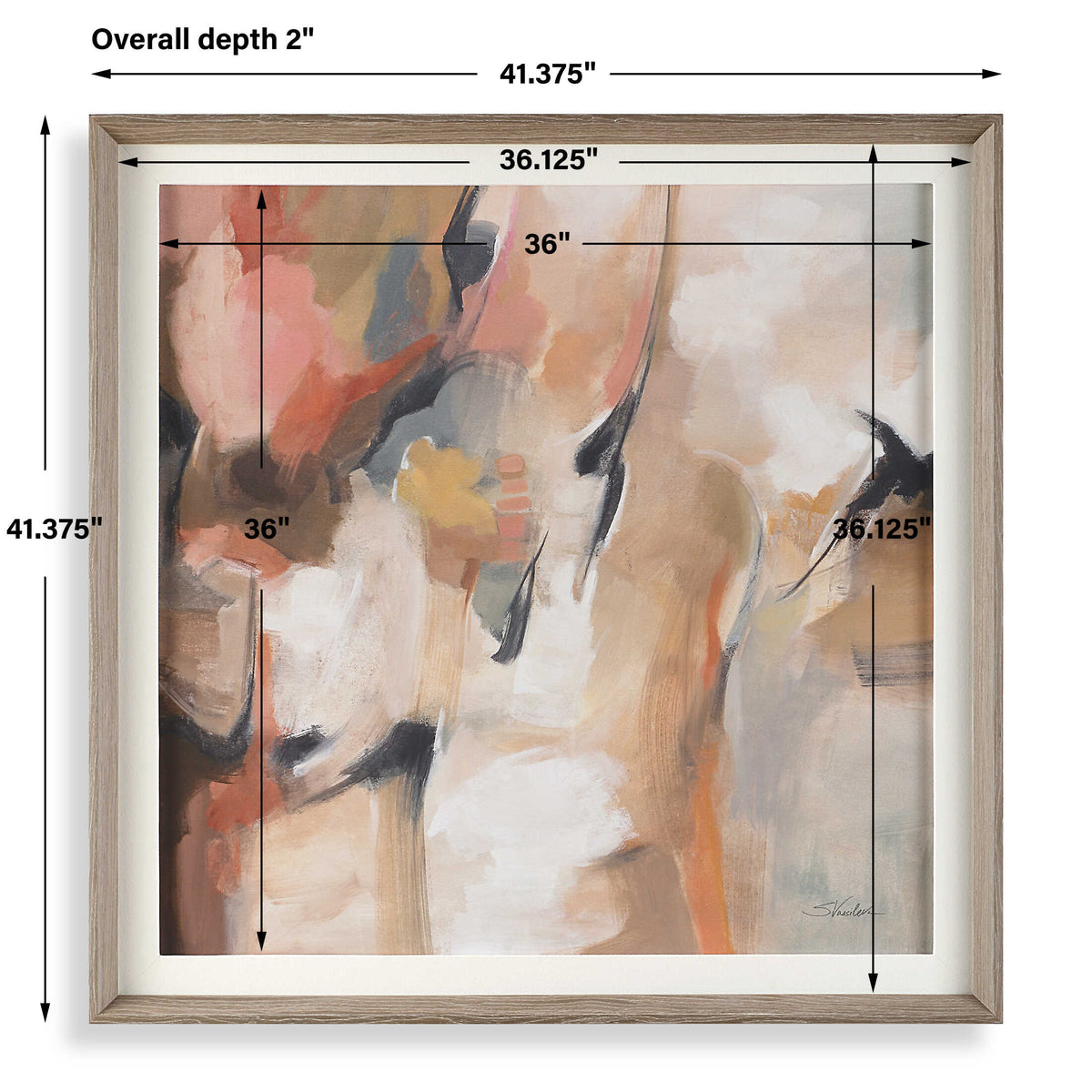 Uphill Framed Abstract Print