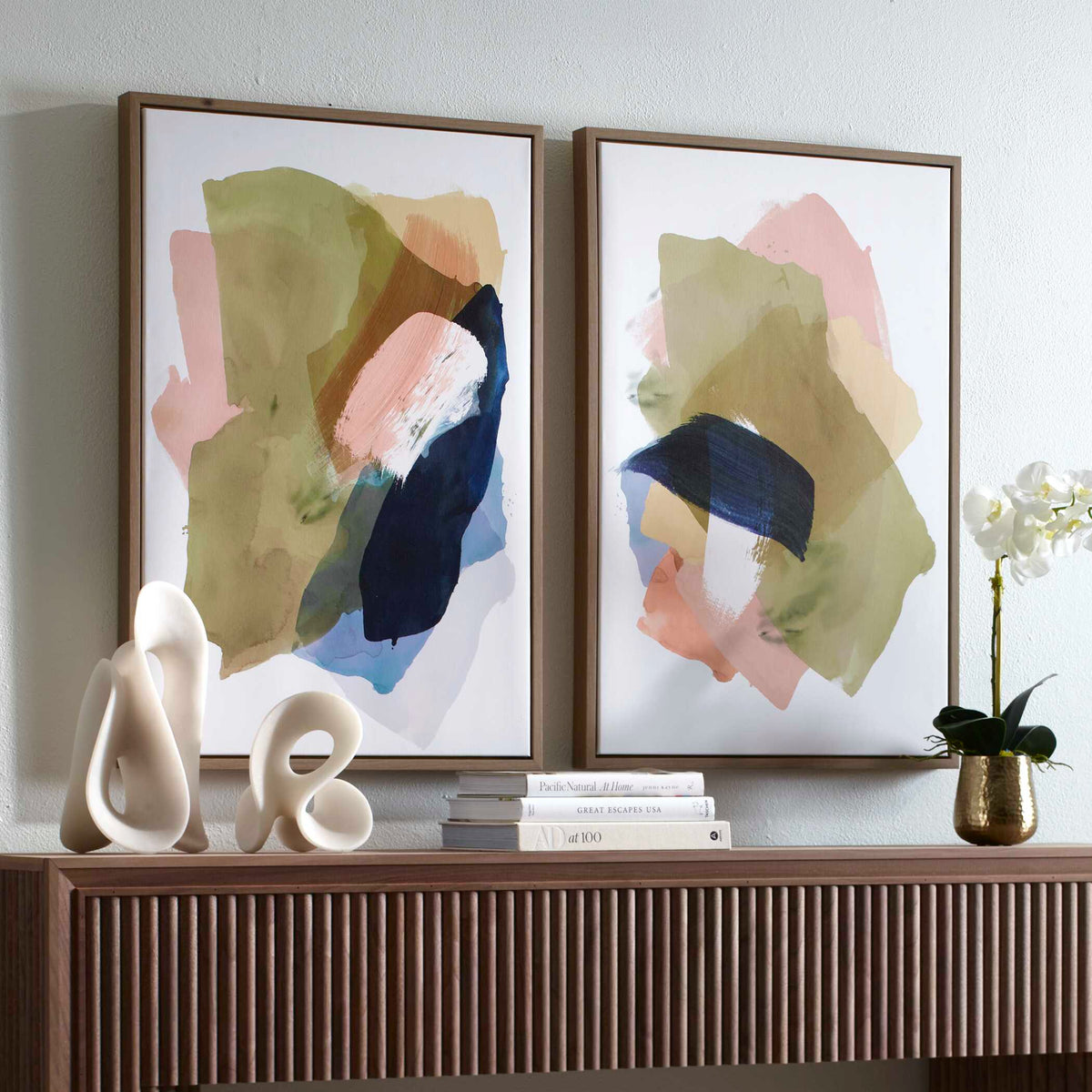 Abstract Afternoon Framed Canvases Set/2