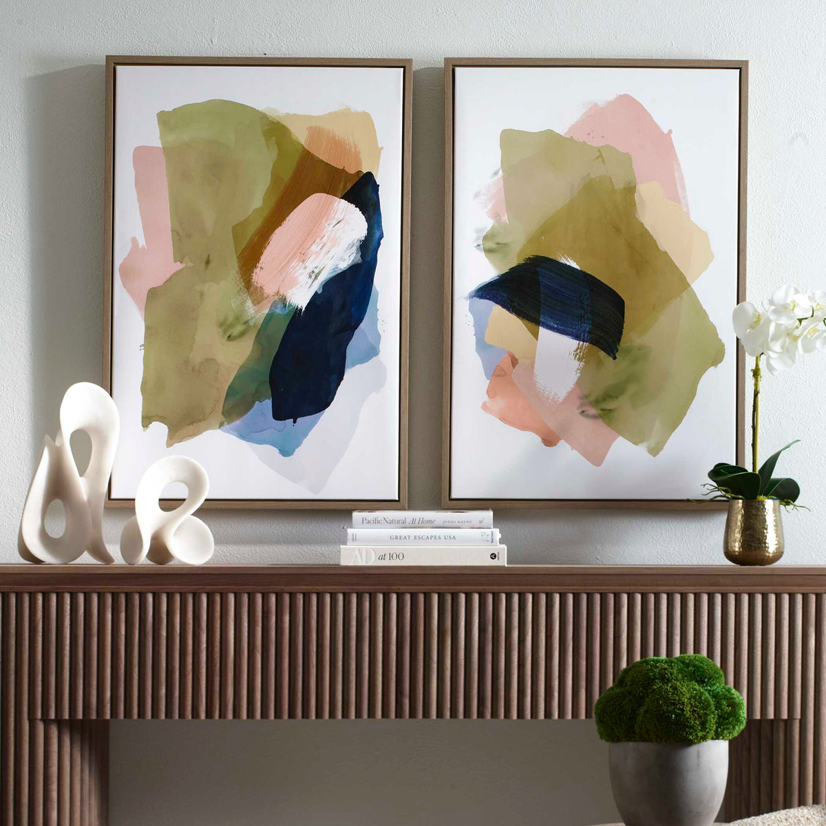 Abstract Afternoon Framed Canvases Set/2