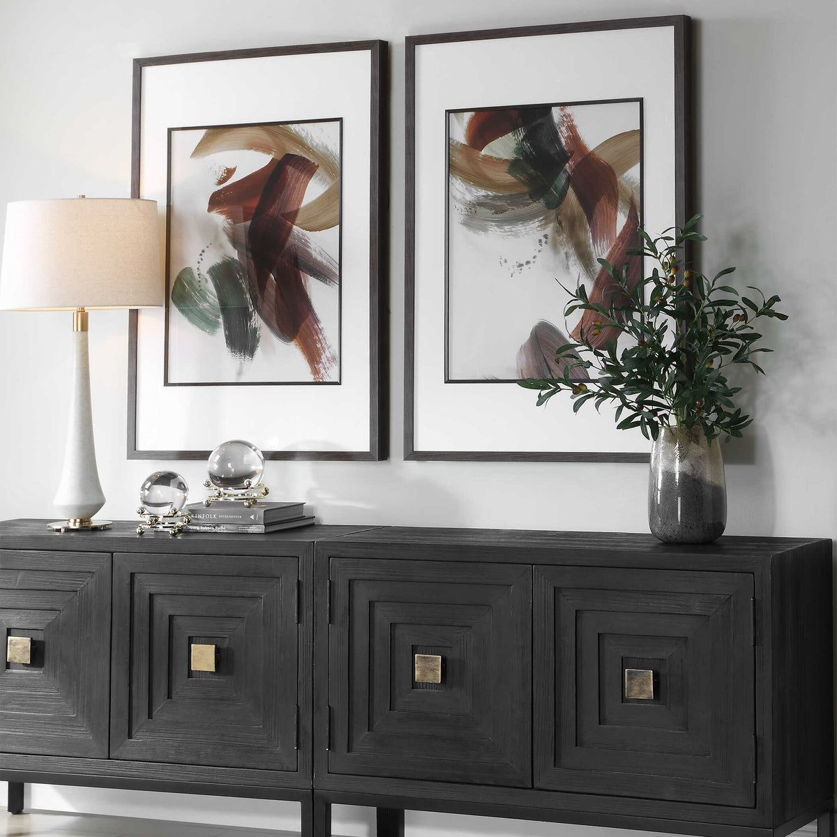 Velocity Framed Abstract Prints, S/2