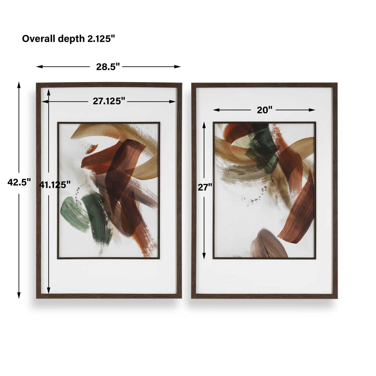 Velocity Framed Abstract Prints, S/2