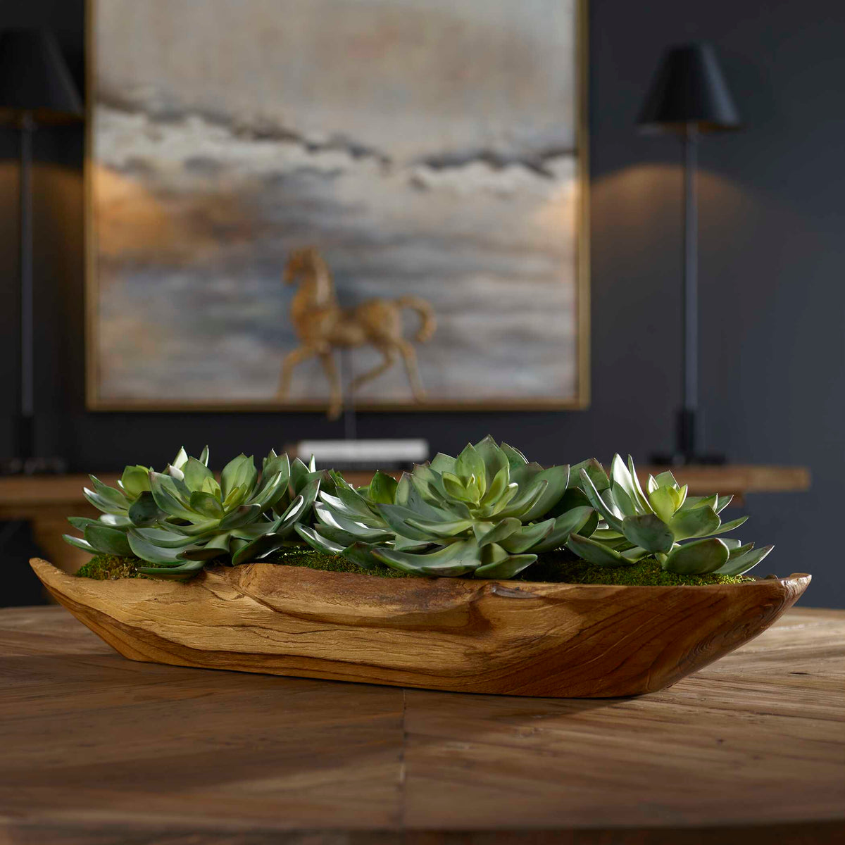 Yuma Succulent Centerpiece 27"