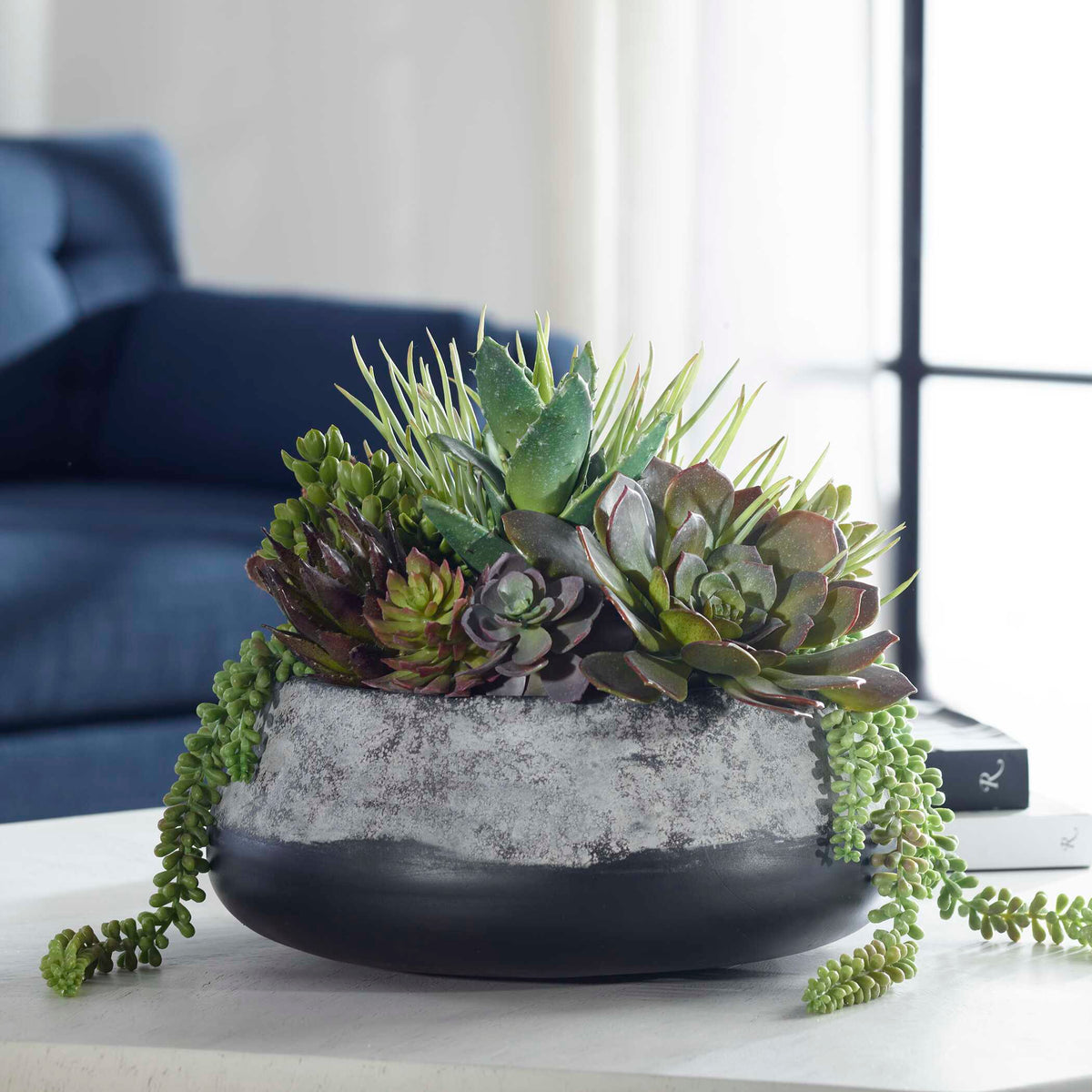 Yuma Succulent Centerpiece 15"