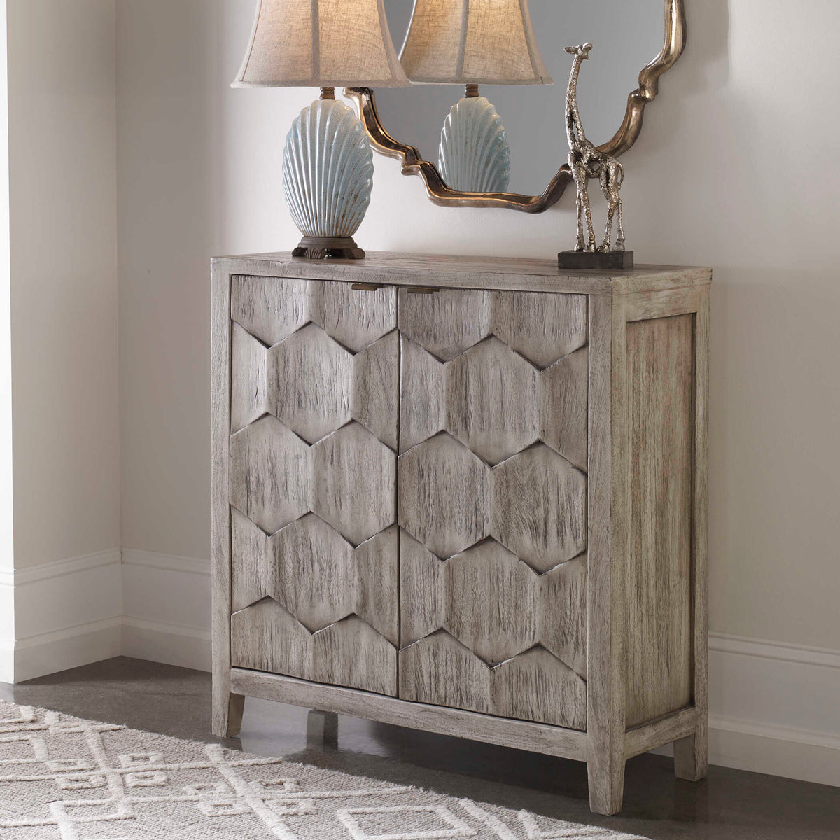 Catori Smoked Ivory Console Cabinet