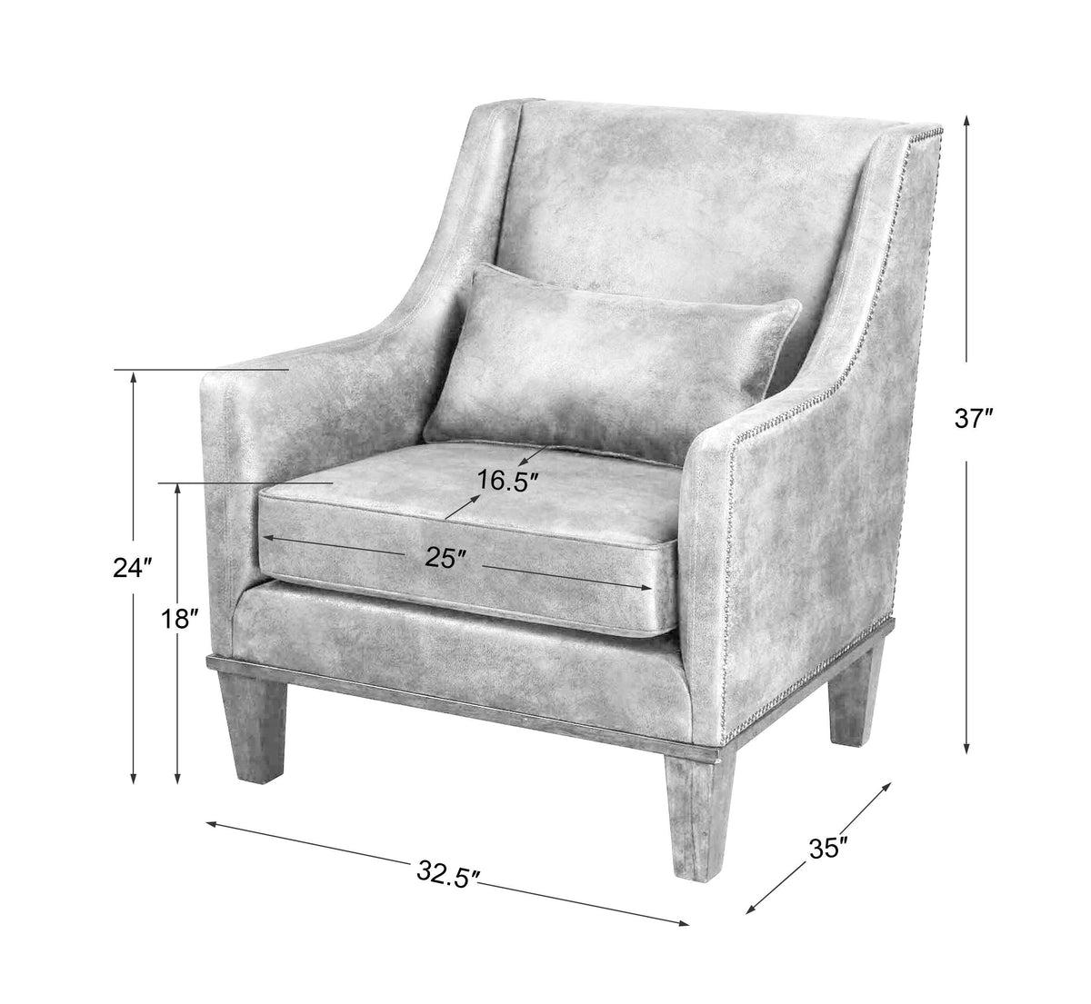 Clay Leather Armchair