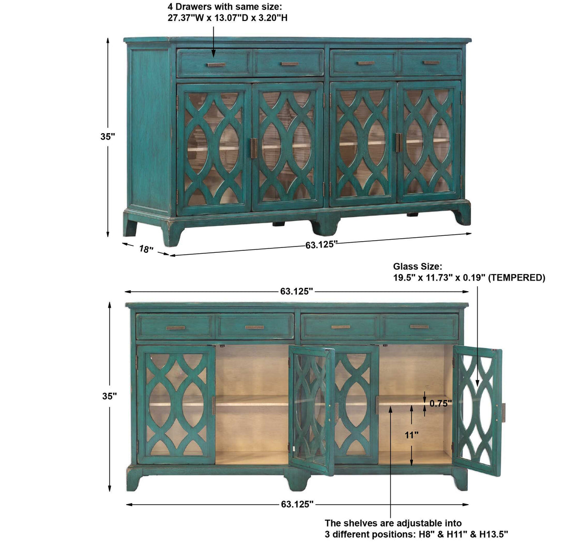 Oksana Wooden Credenza