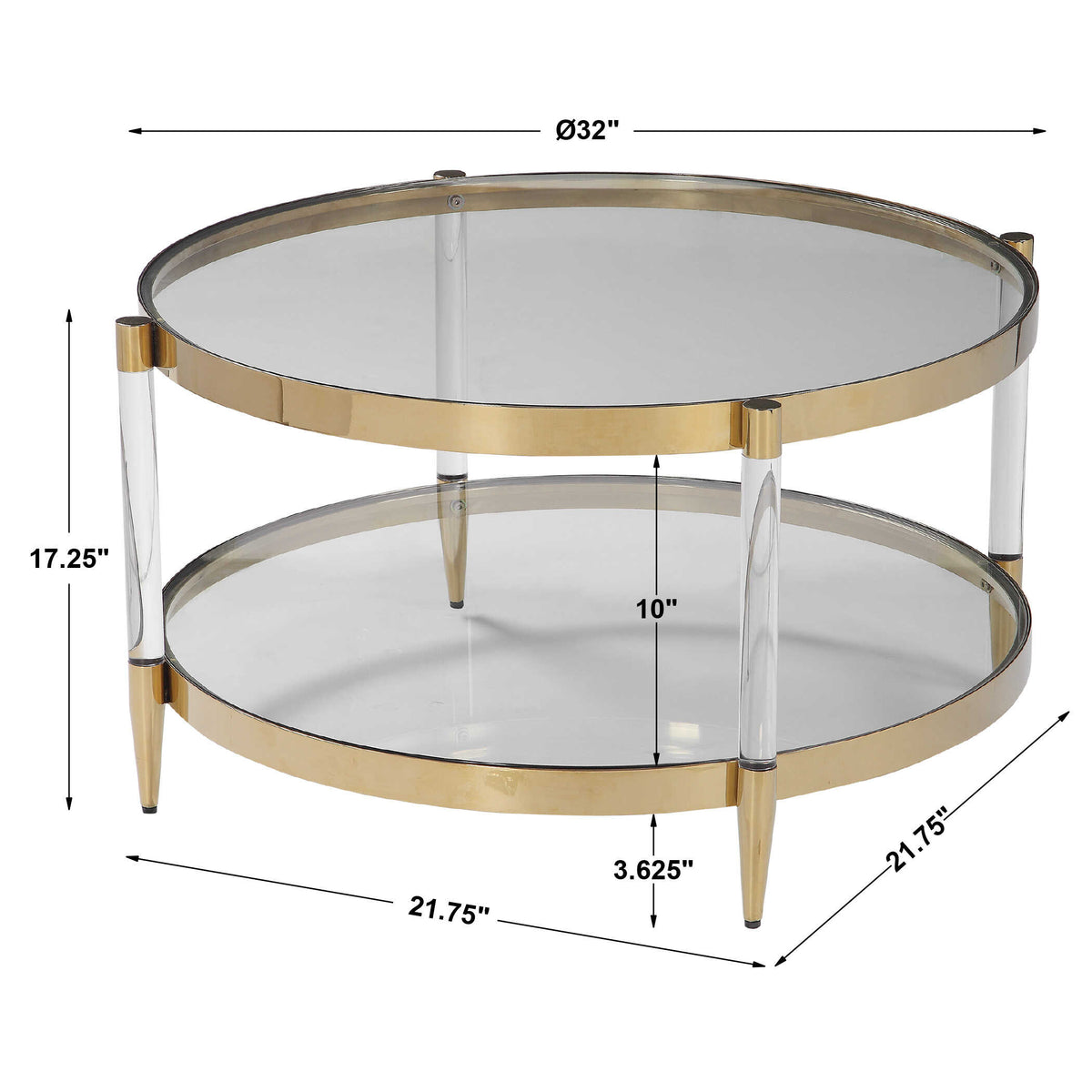 Kellen Glass Coffee Table