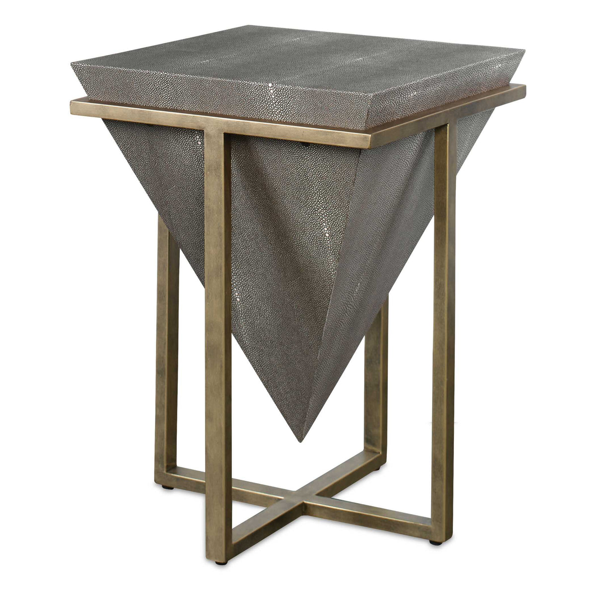 Bertrand Shagreen Accent Table