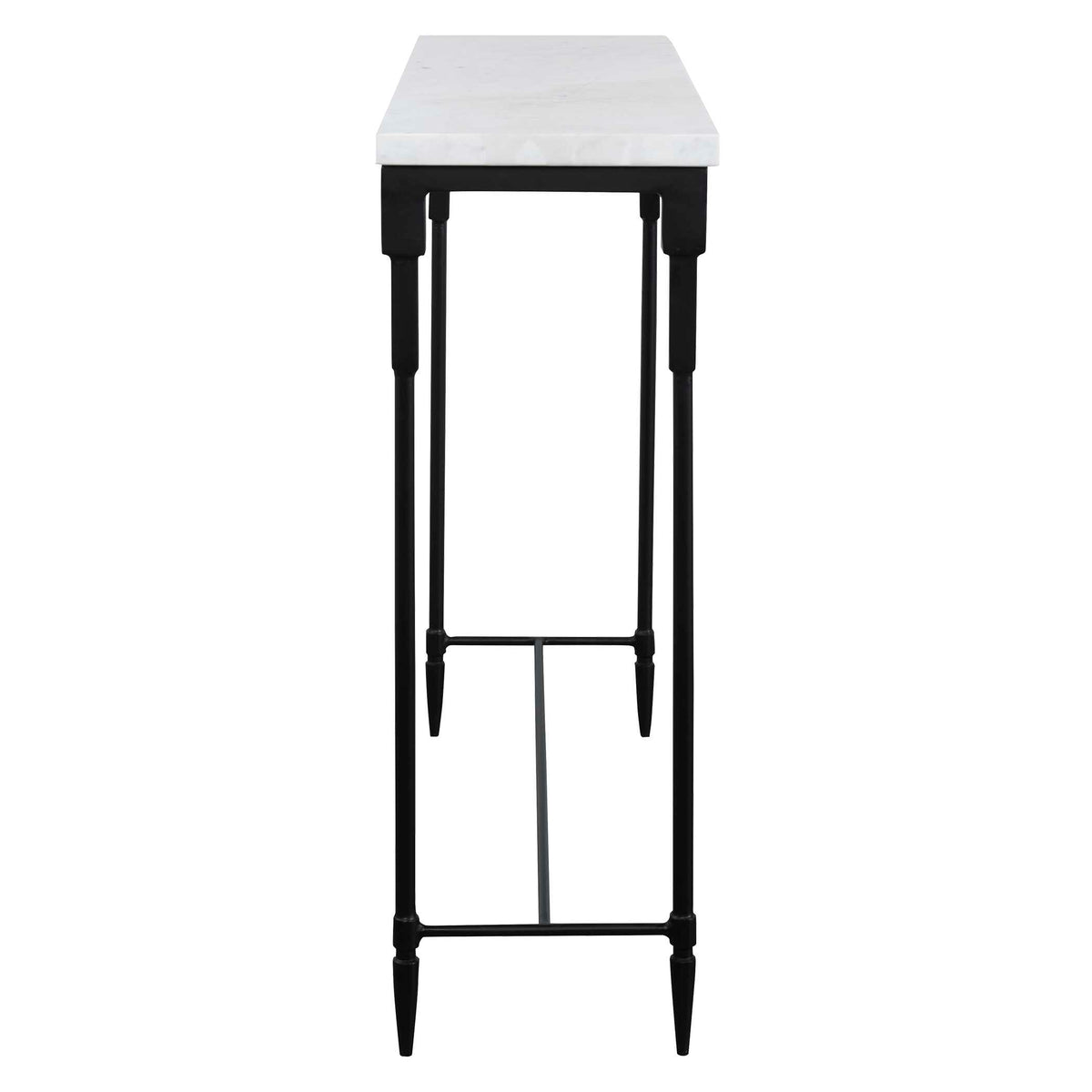 Bourges White Marble Console Table